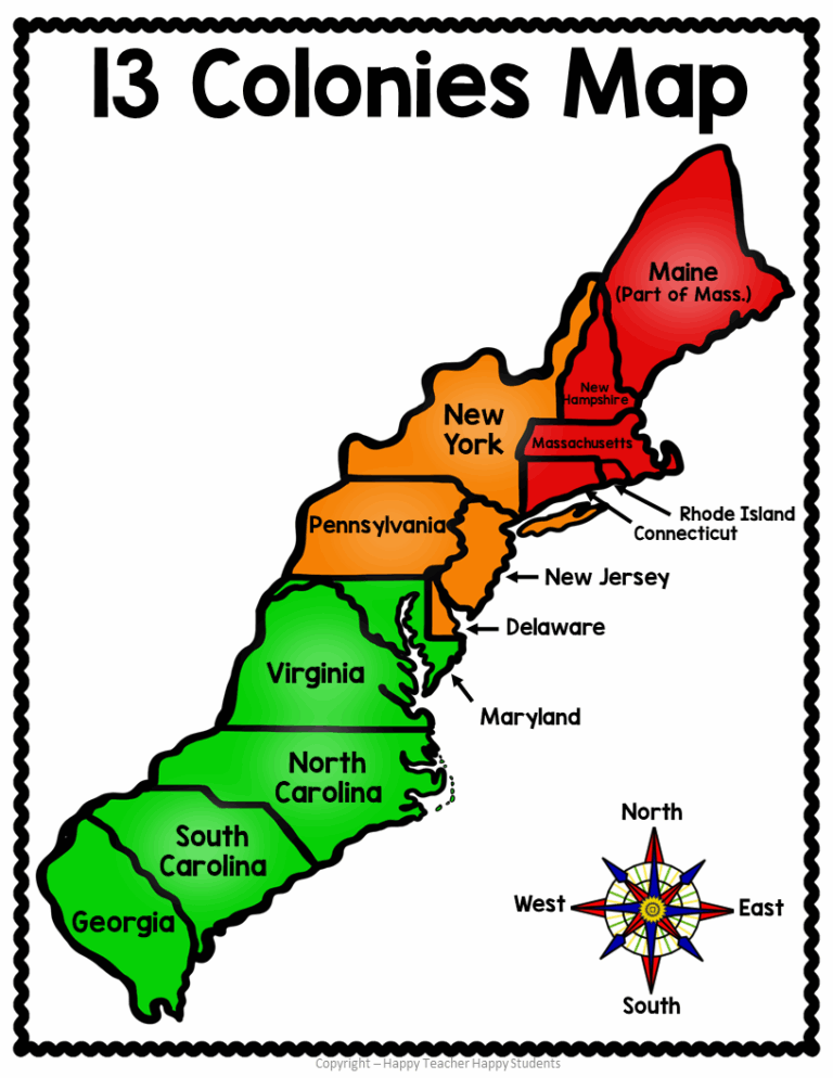 13 Colonies Map Quiz 13 Colonies Map Worksheet Blank 13 Colonies Map U0026 13 Colonies Test Homeschool Made By Teachers