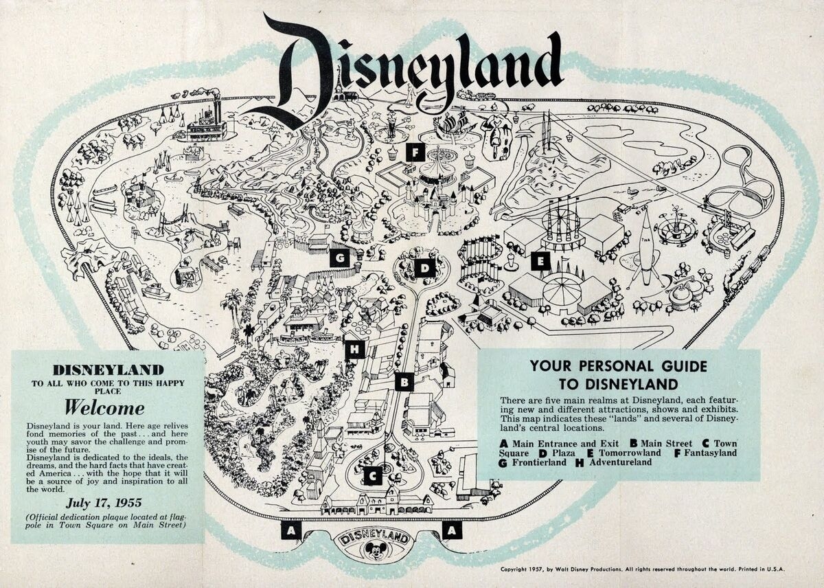 Disneyland Printable Map