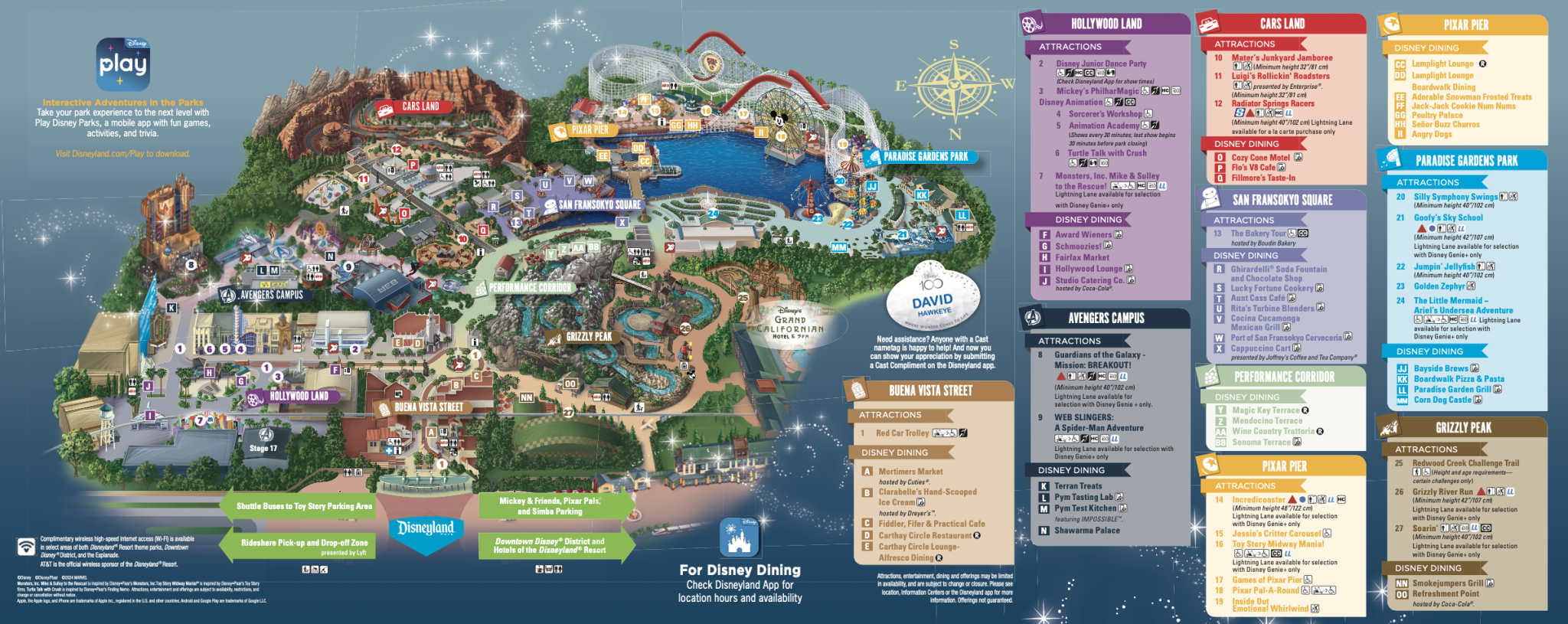Disneyland California Printable Map