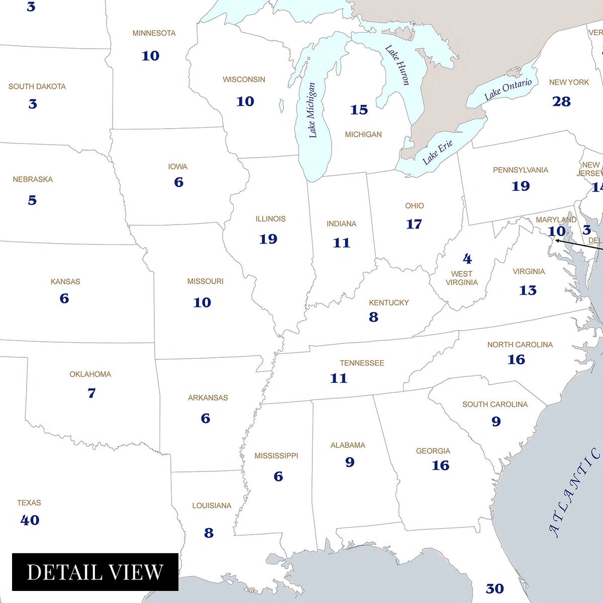 Electoral College Map Blank Printable