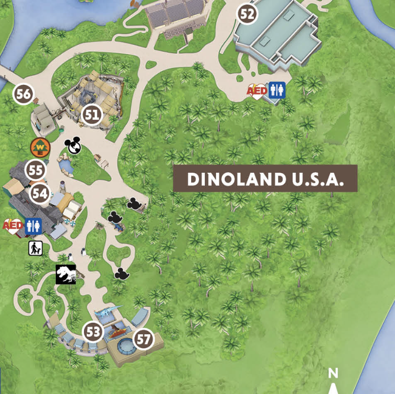 2025 Animal Kingdom Map Walt Disney World