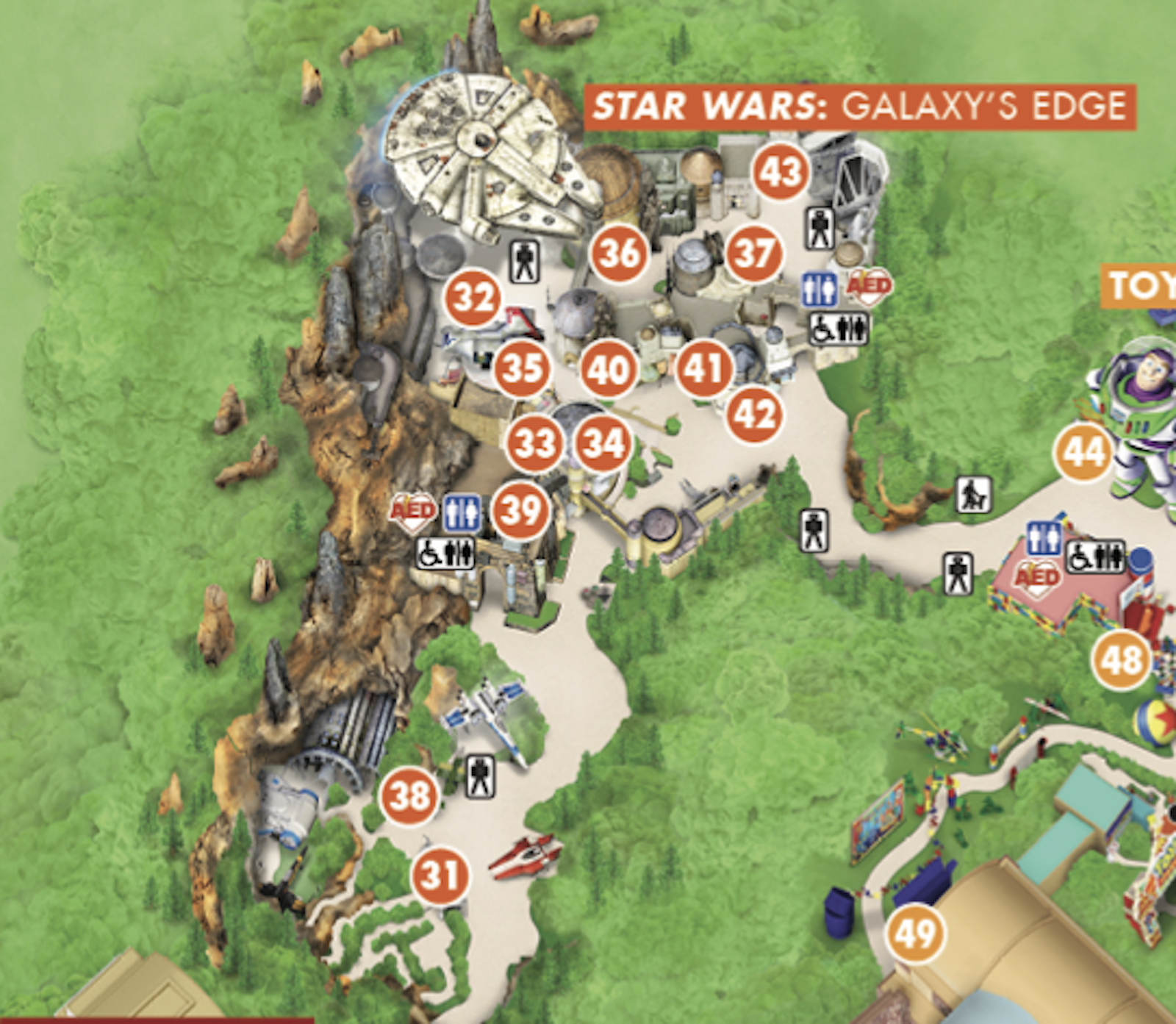 2025 Disney s Hollywood Studios Map Printable PDF 