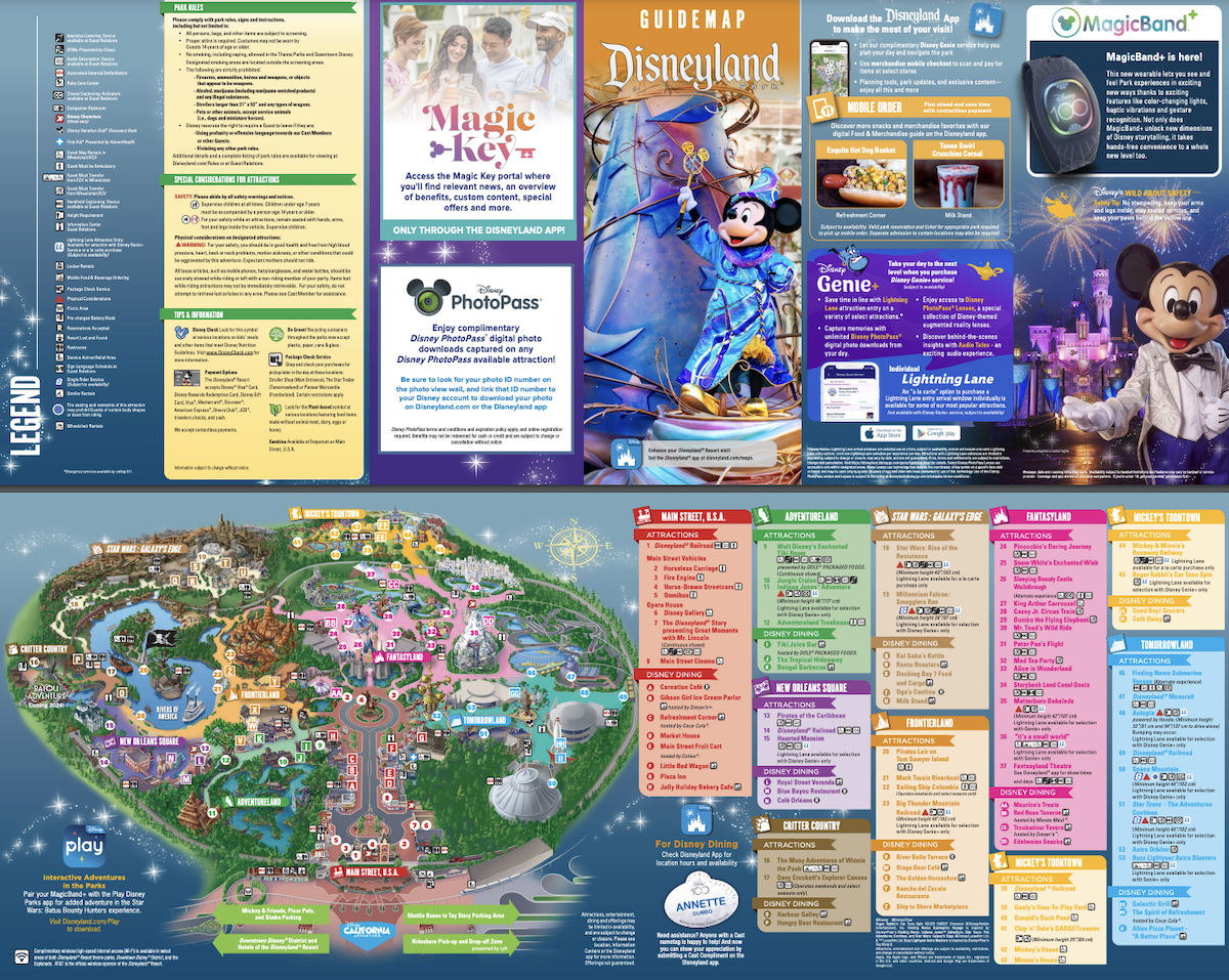 Printable Disneyland Park Map