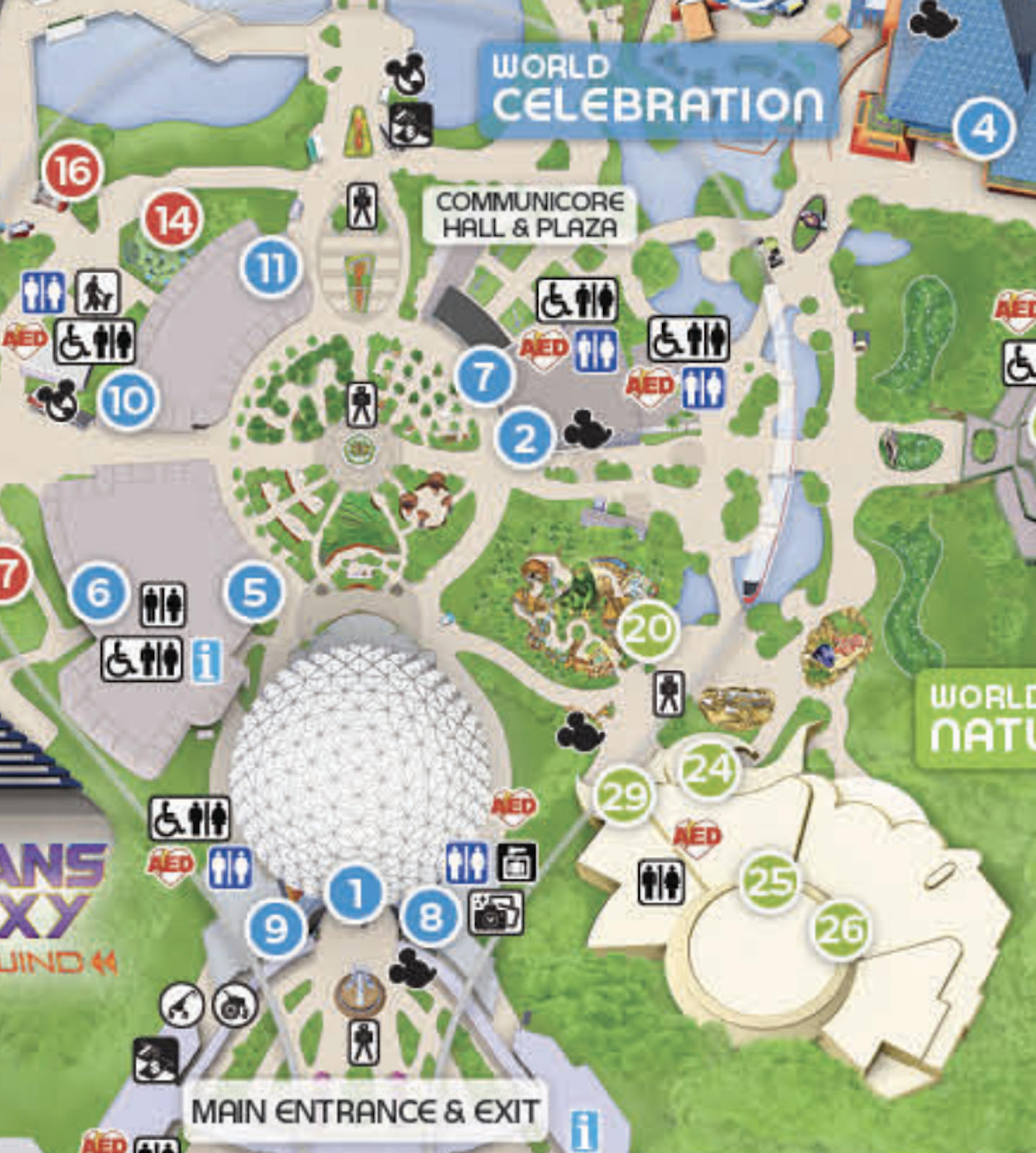 2025 EPCOT Map Of Disney World Printable PDF U0026 Details 