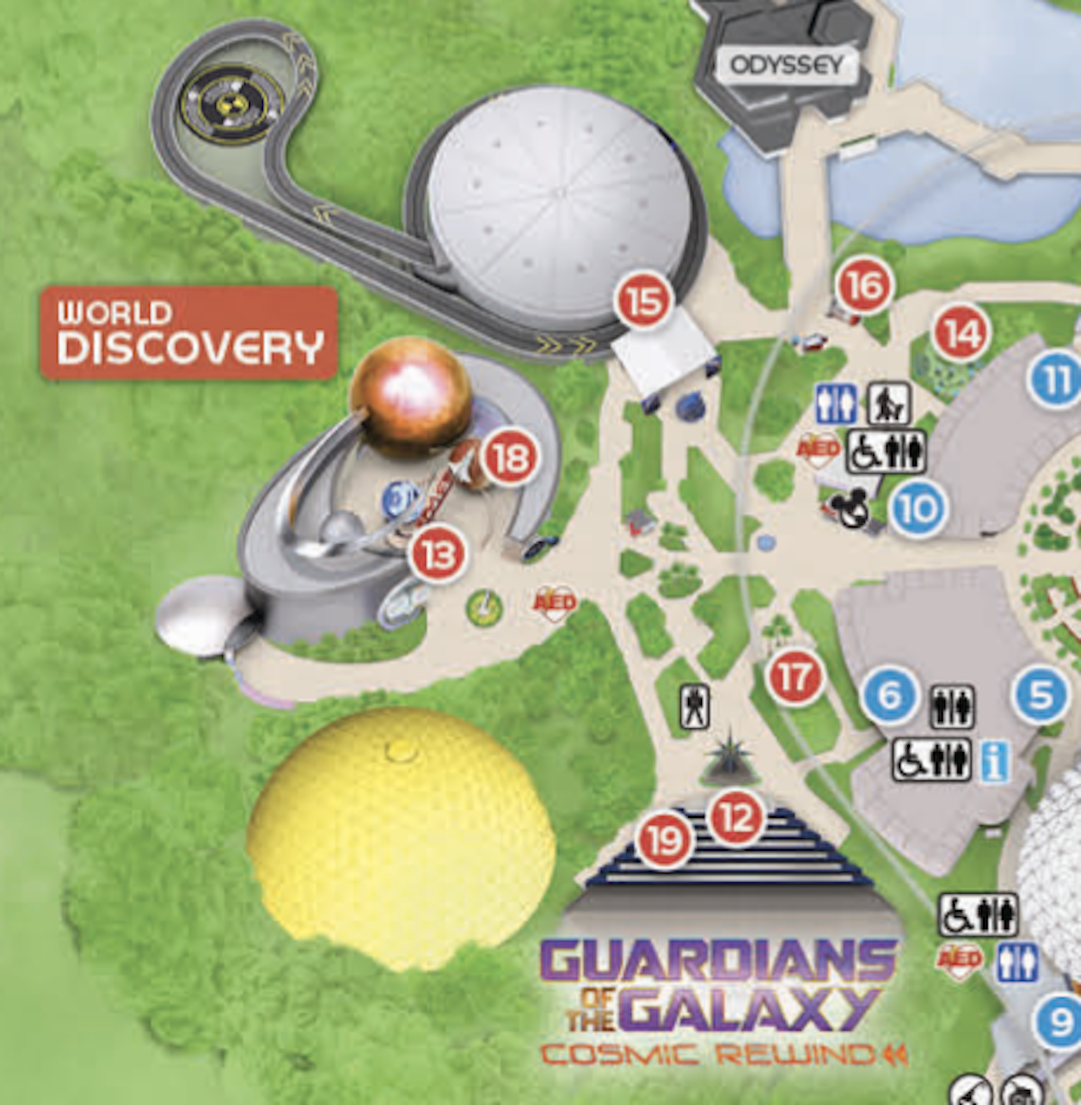 Printable Epcot Map
