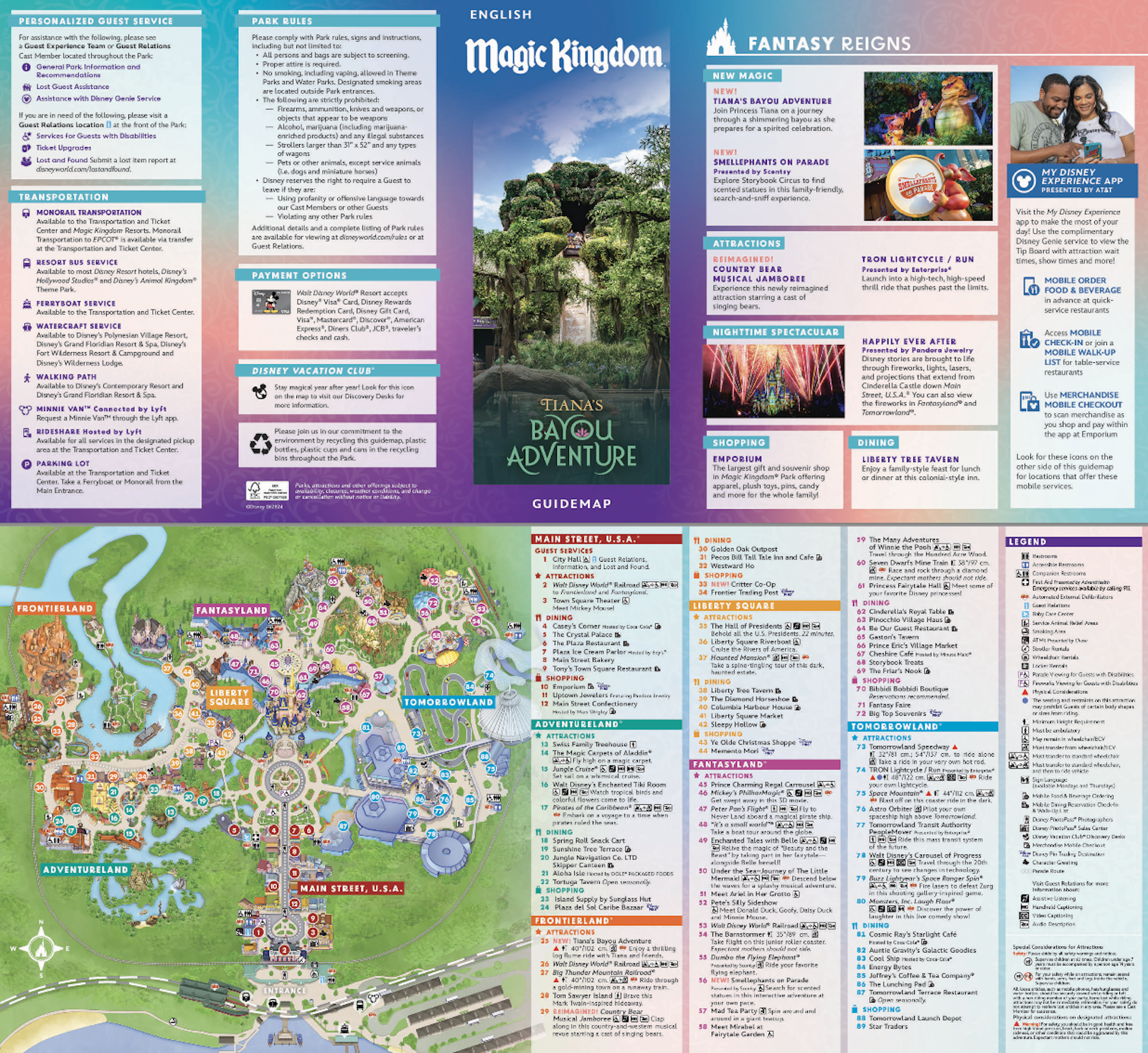 Printable Map Of Magic Kingdom