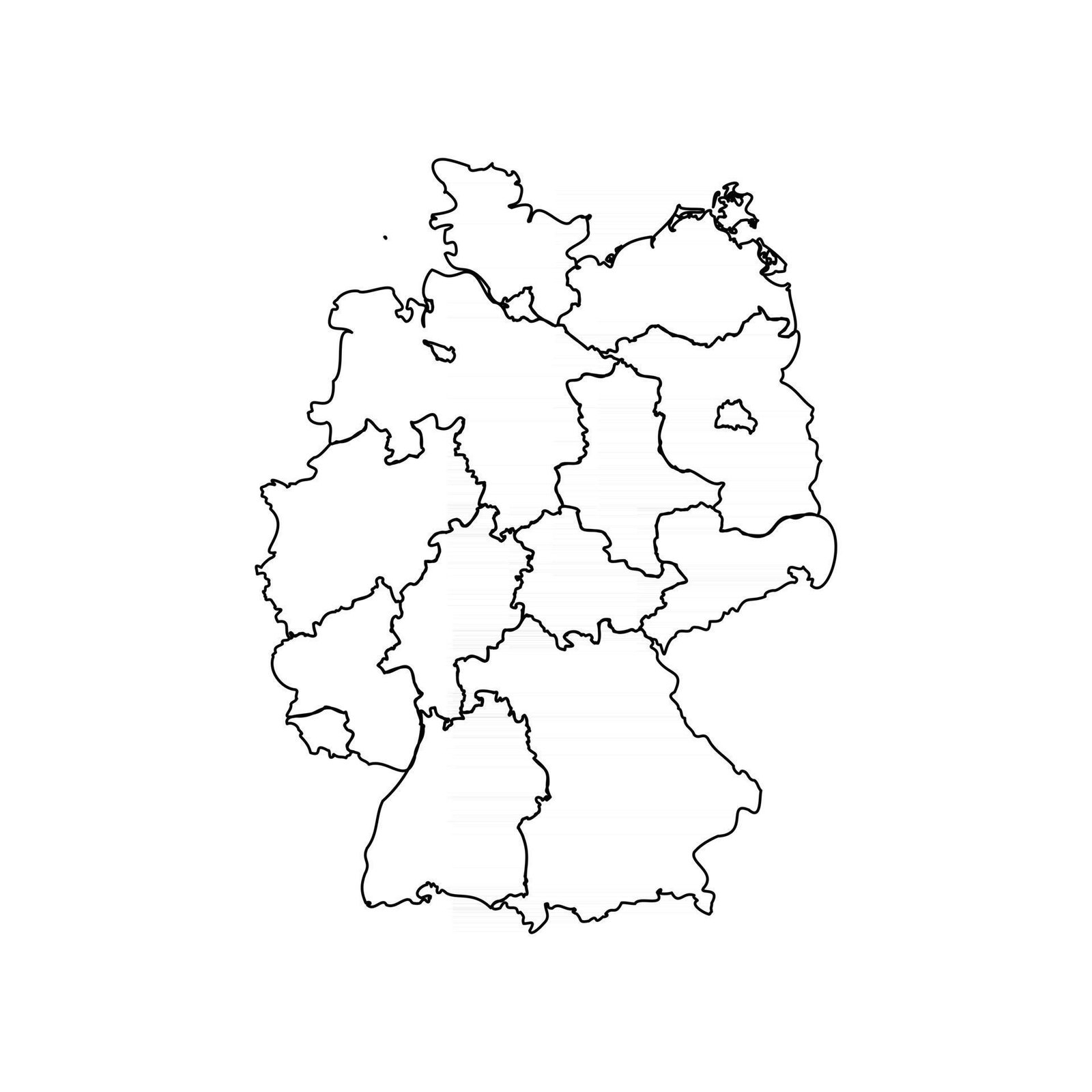Germany Printable Map