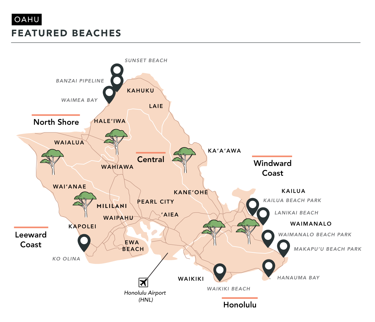 8 Oahu Maps With Points Of Interest