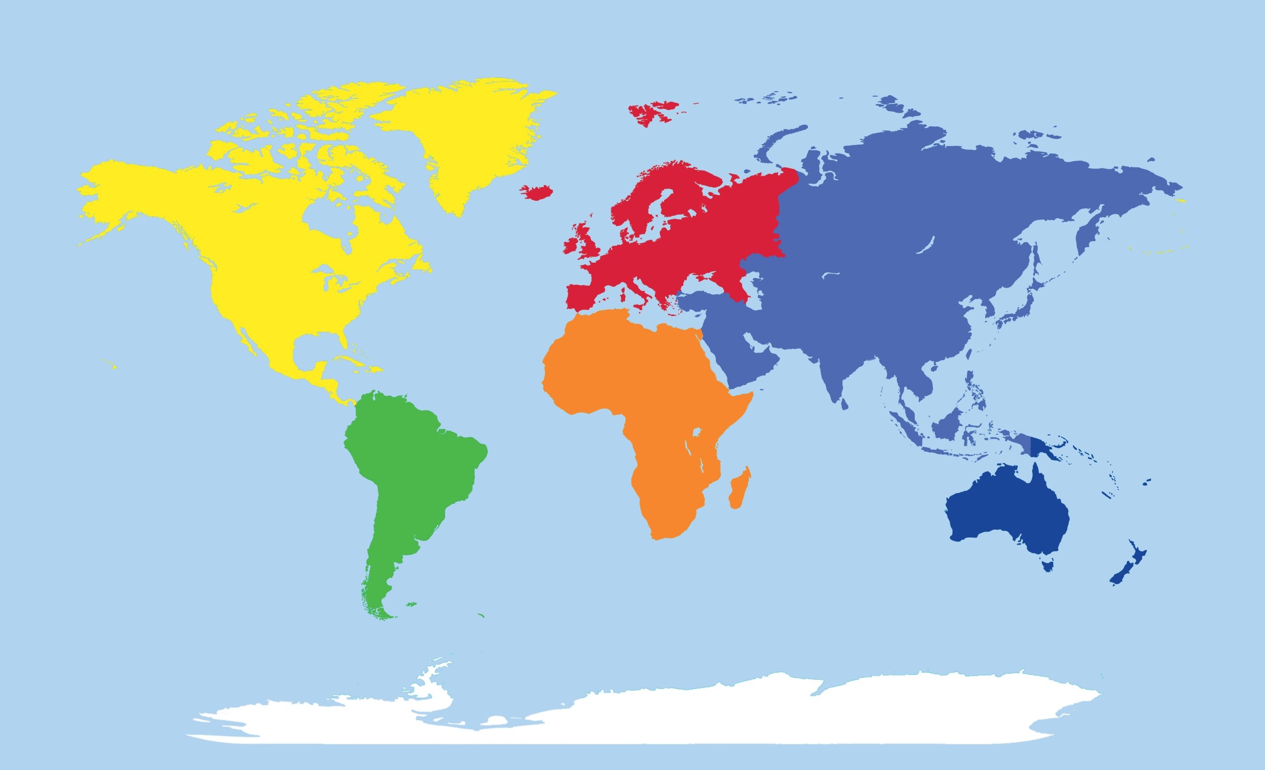 Map Of The Continents Printable