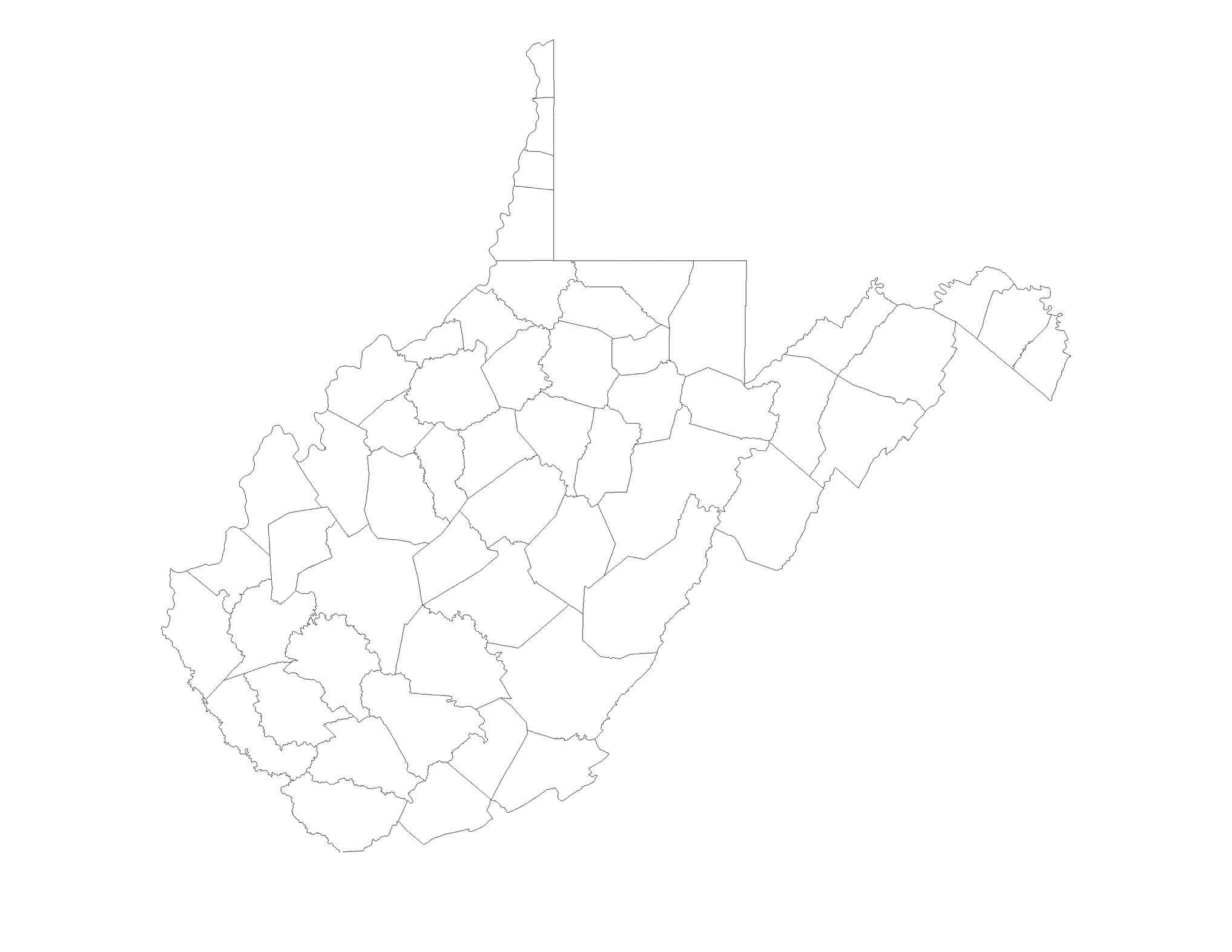 Wv County Map Printable