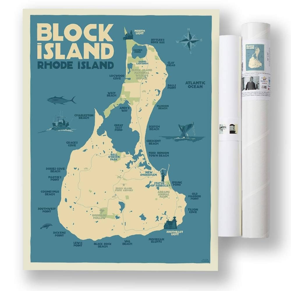 Block Island Map Printable