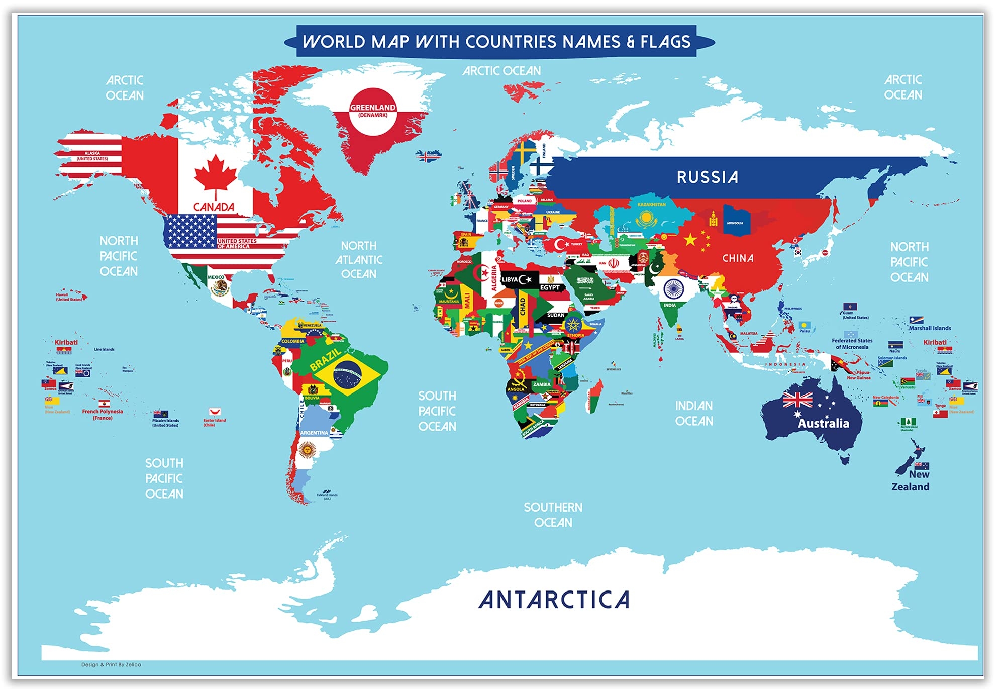 Free Printable World Map With Countries