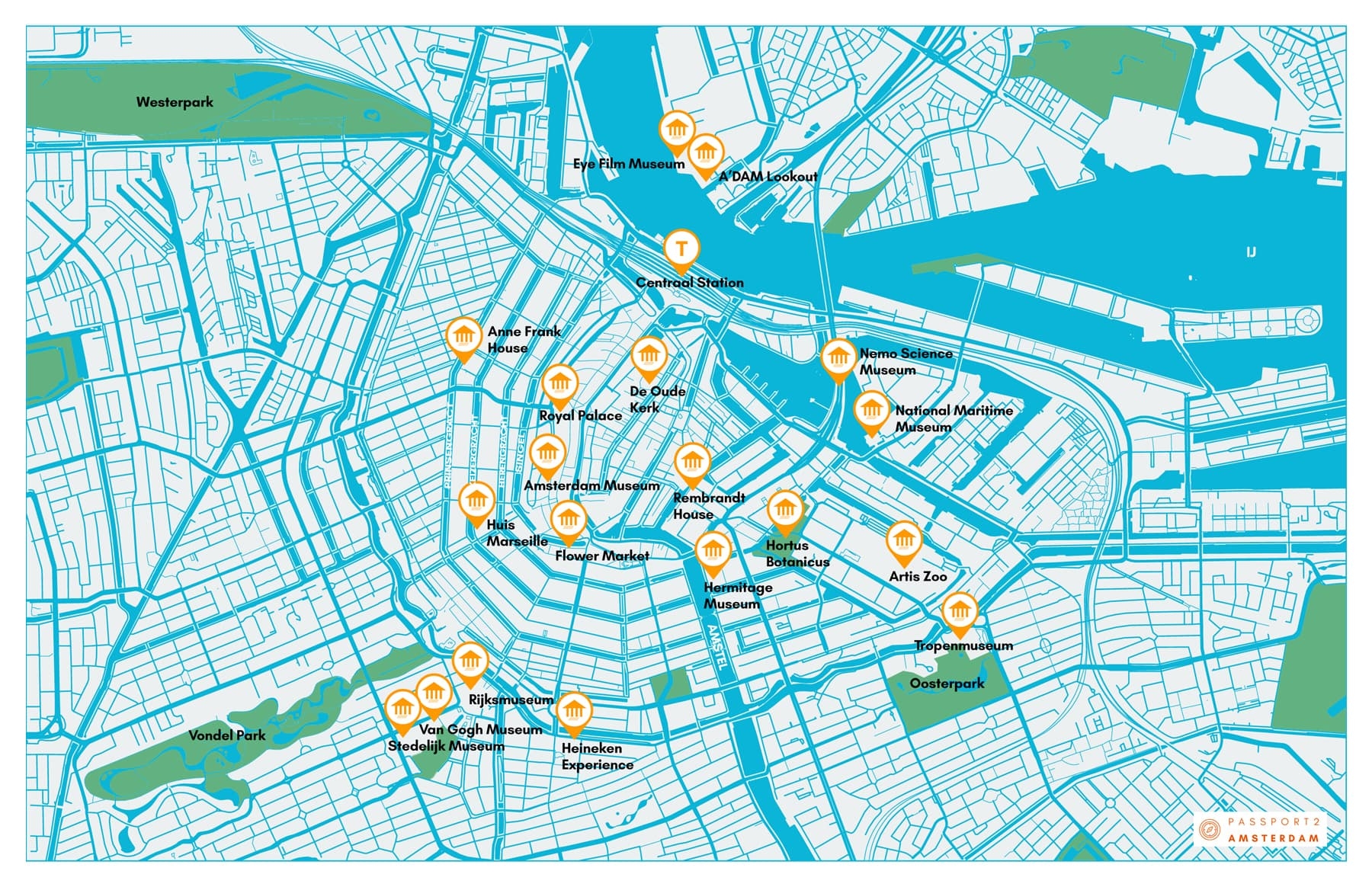 Amsterdam Map Quick Look Guide To Areas And Attractions