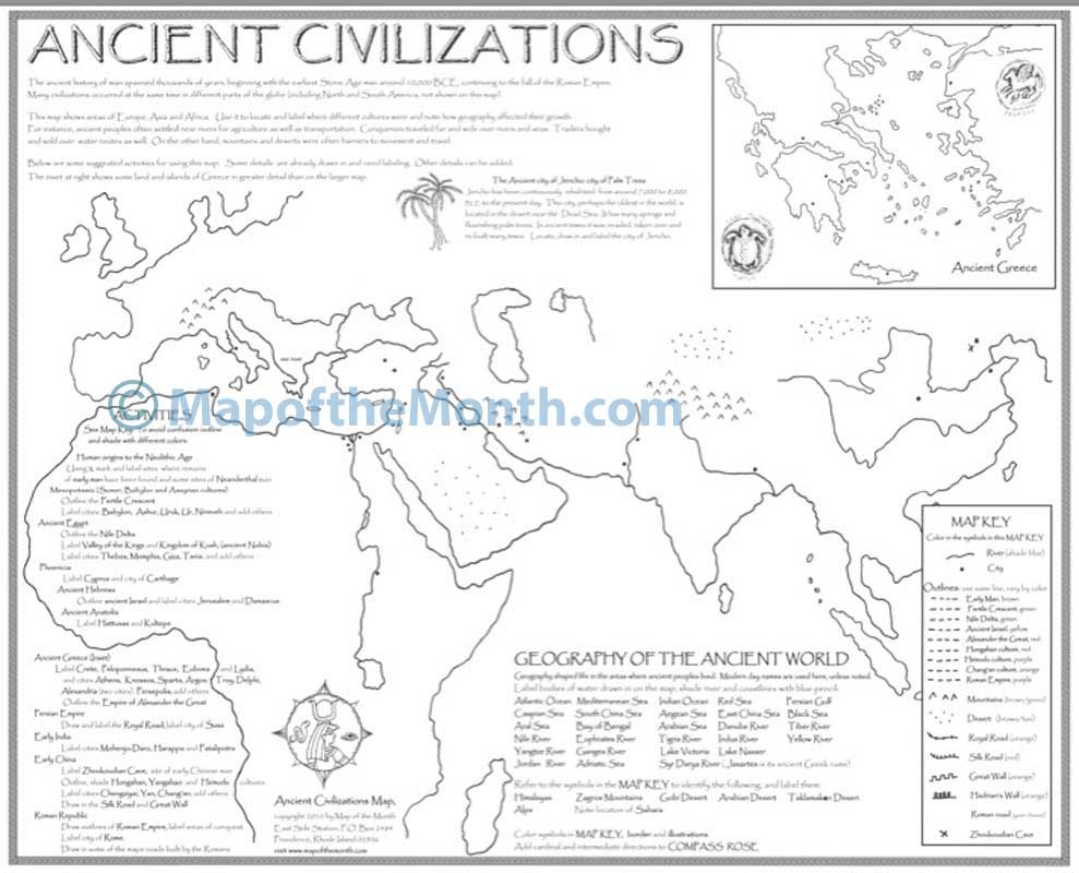 Free Blank Printable Ancient India Map