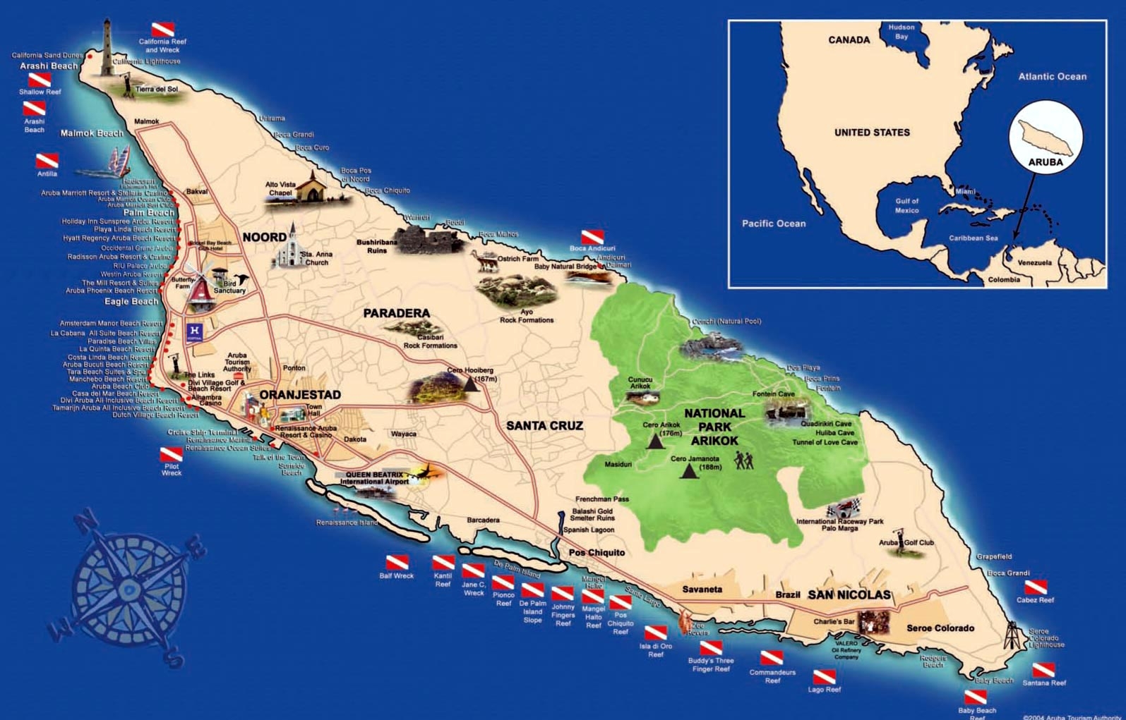 Aruba Map Netherlands Detailed Maps Of Aruba Island Worksheets Library