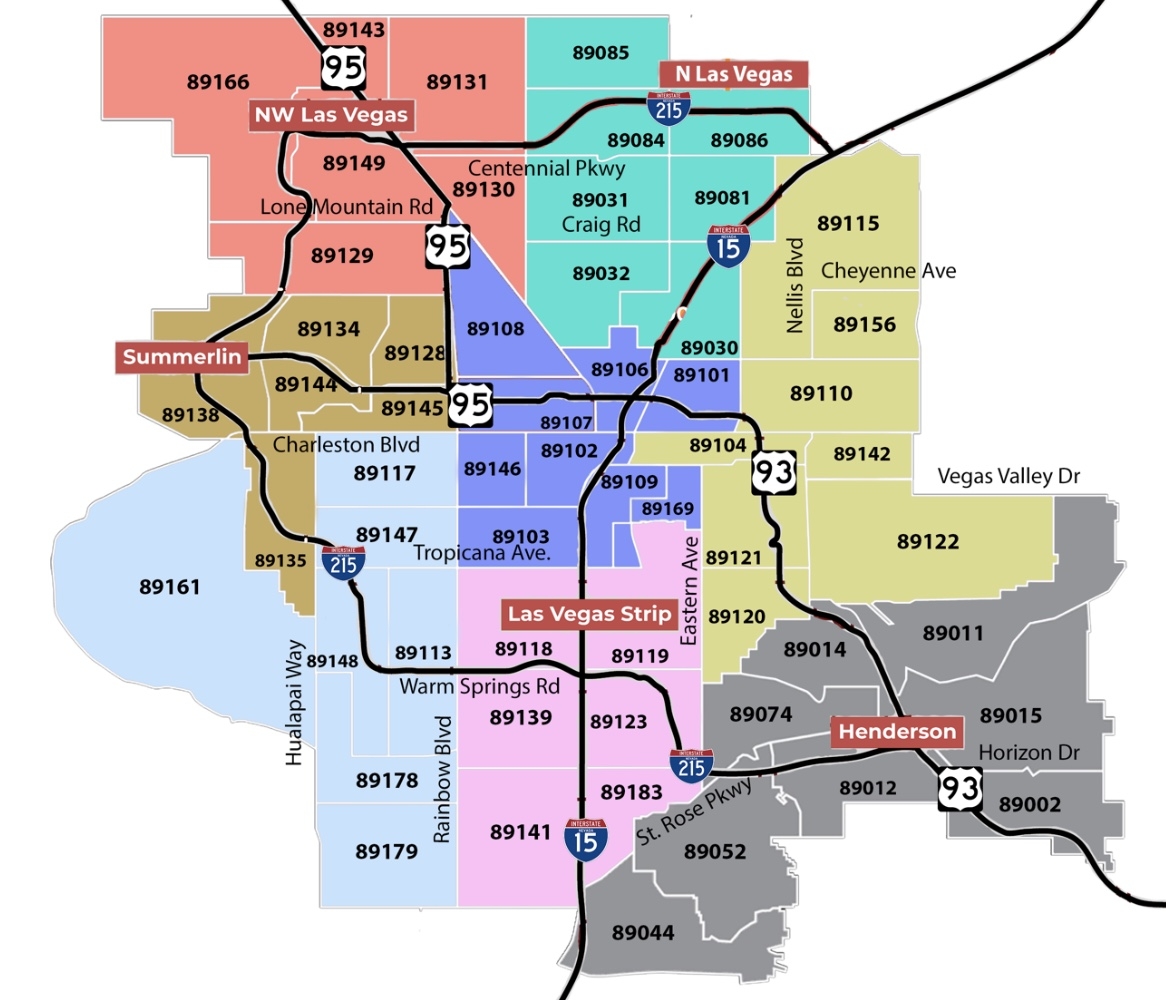 Best Las Vegas Zip Codes Maps Zip Codes In Las Vegas 2025