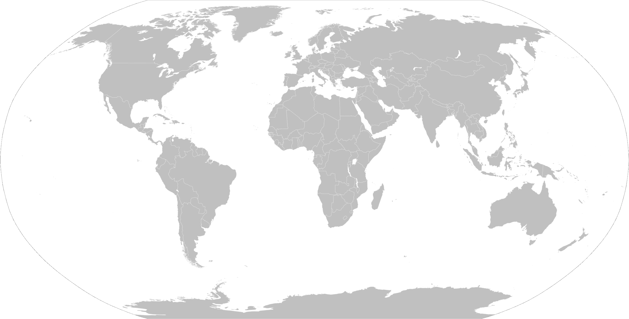 Blank Printable World Map