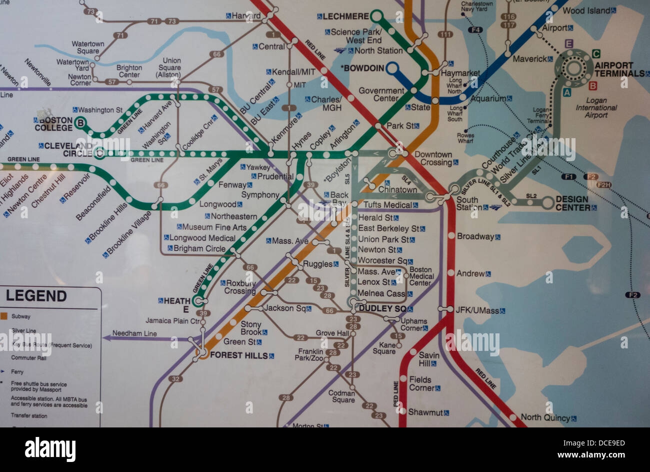 Boston T Map Hi res Stock Photography And Images Alamy