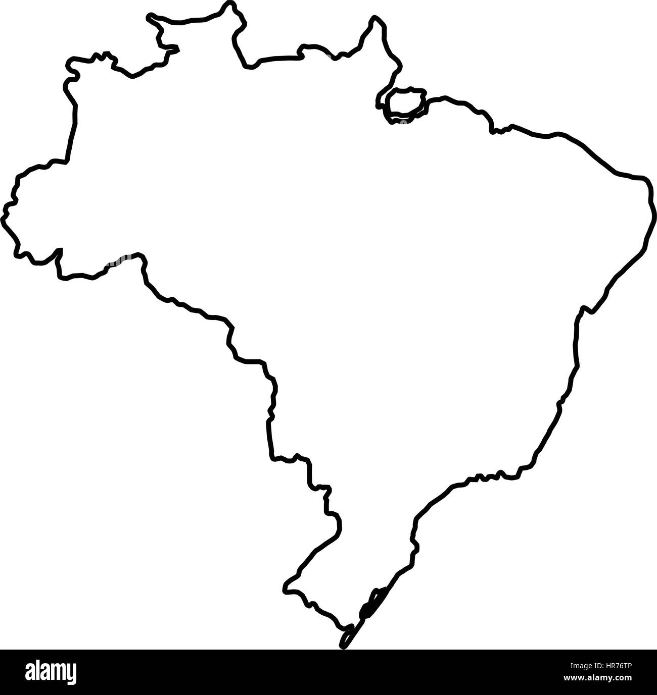 Brazil Map Printable