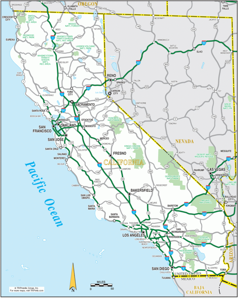 California Road Map