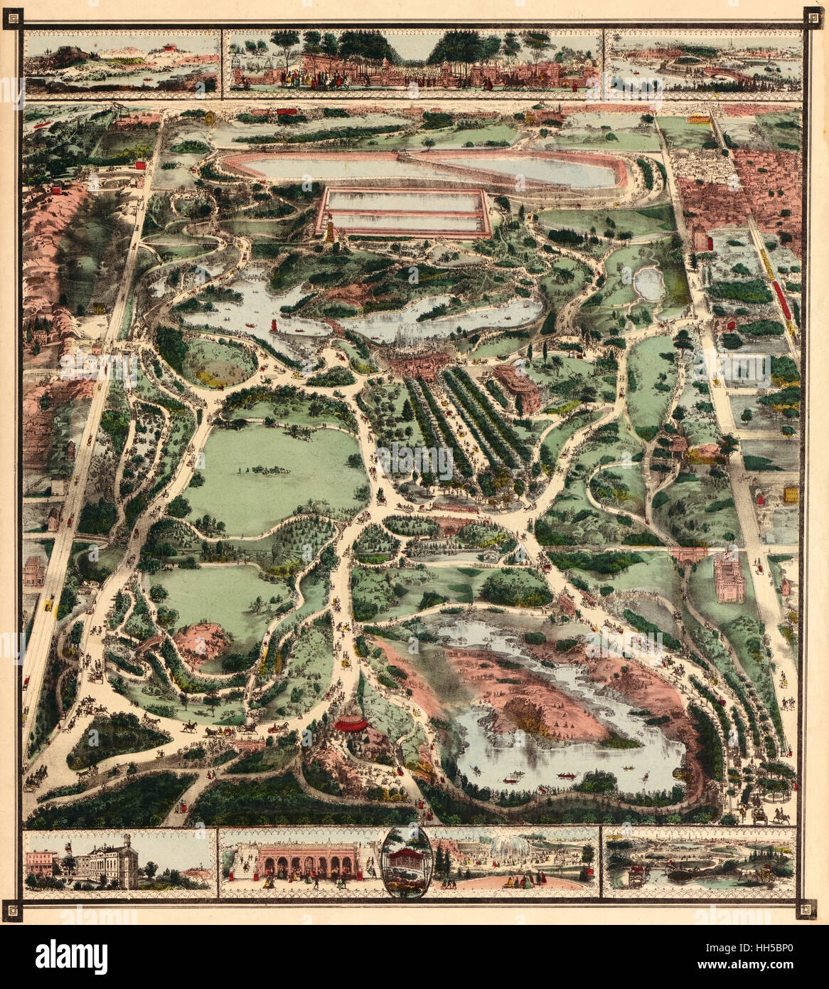 Central Park Map Hi res Stock Photography And Images Alamy
