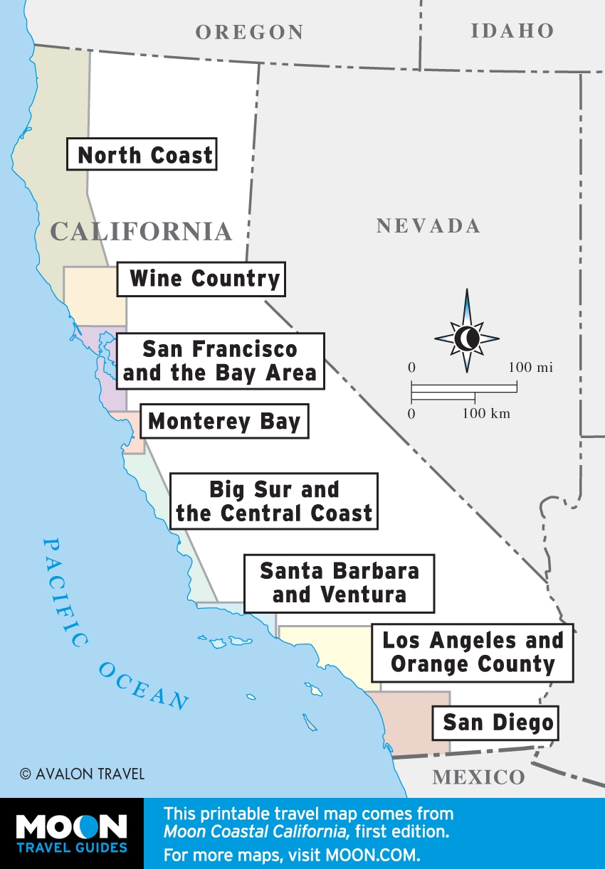 Printable California County Map