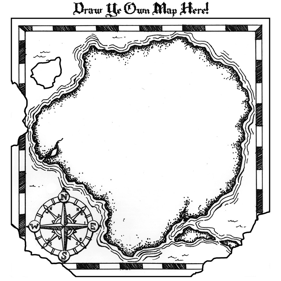 Coloring Pages Printable Treasure Map Coloring Pages