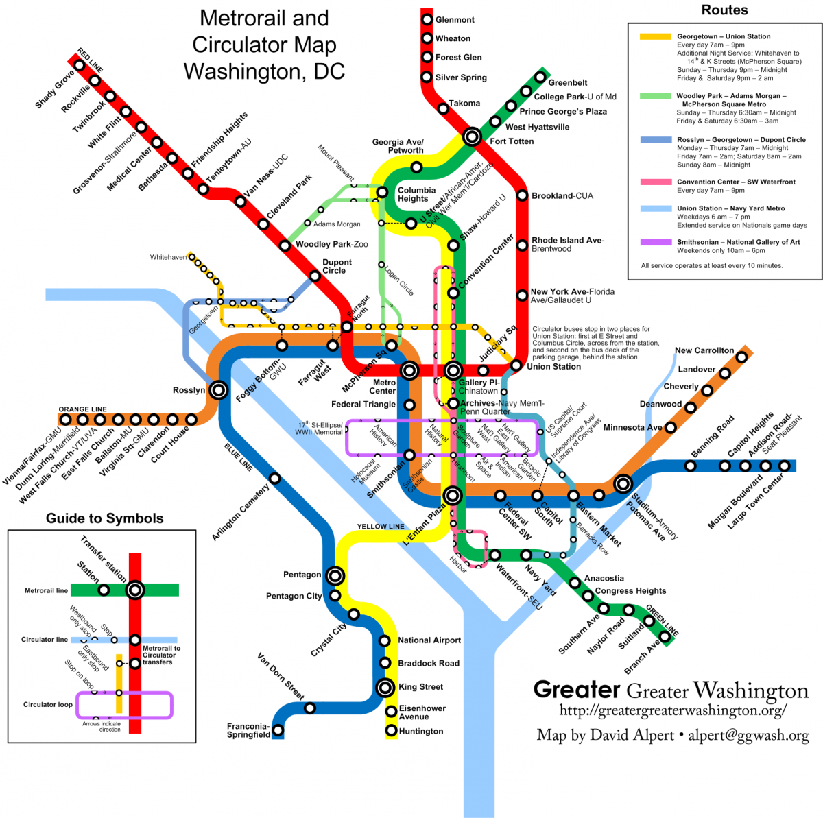 Washington Dc Visitors Map Printable