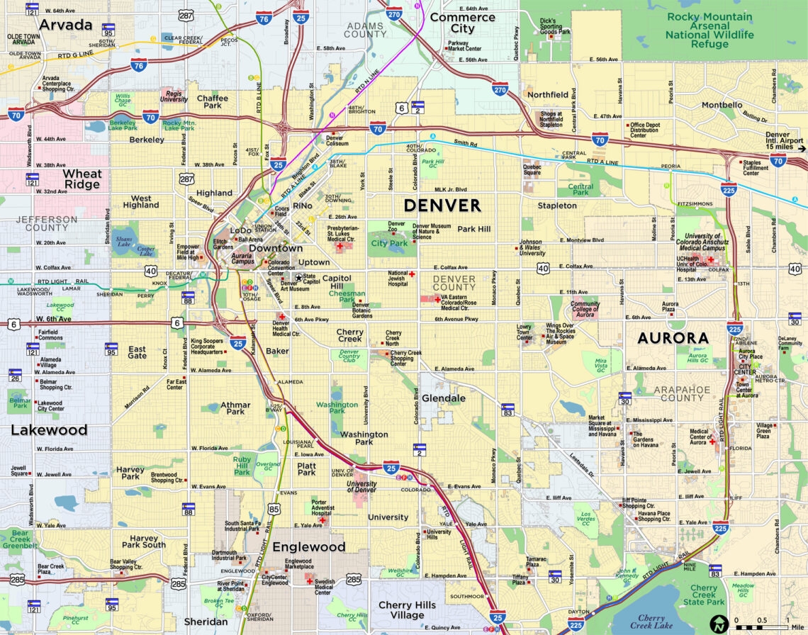 Printable Denver Map