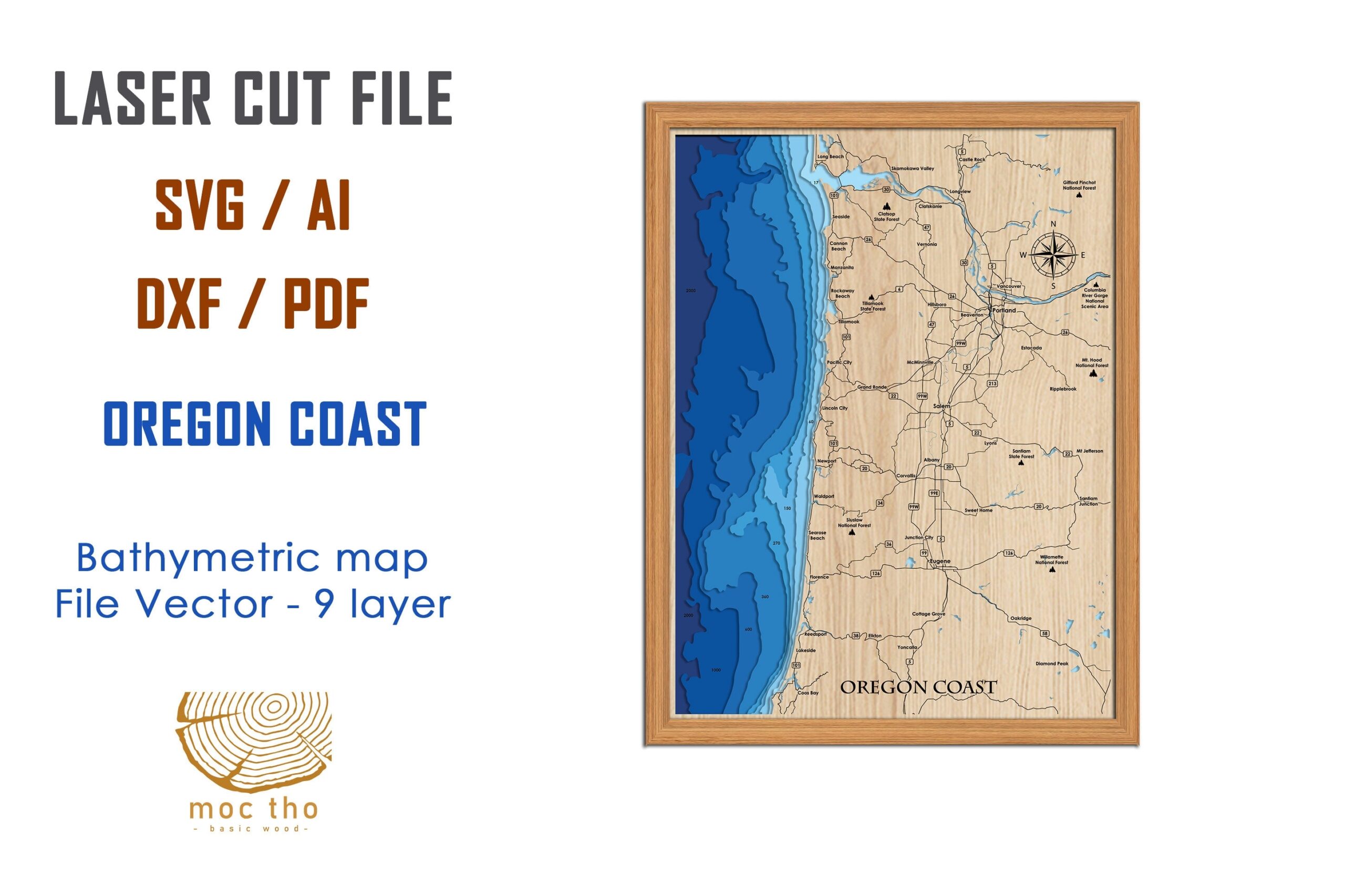 Oregon Coast Map Printable