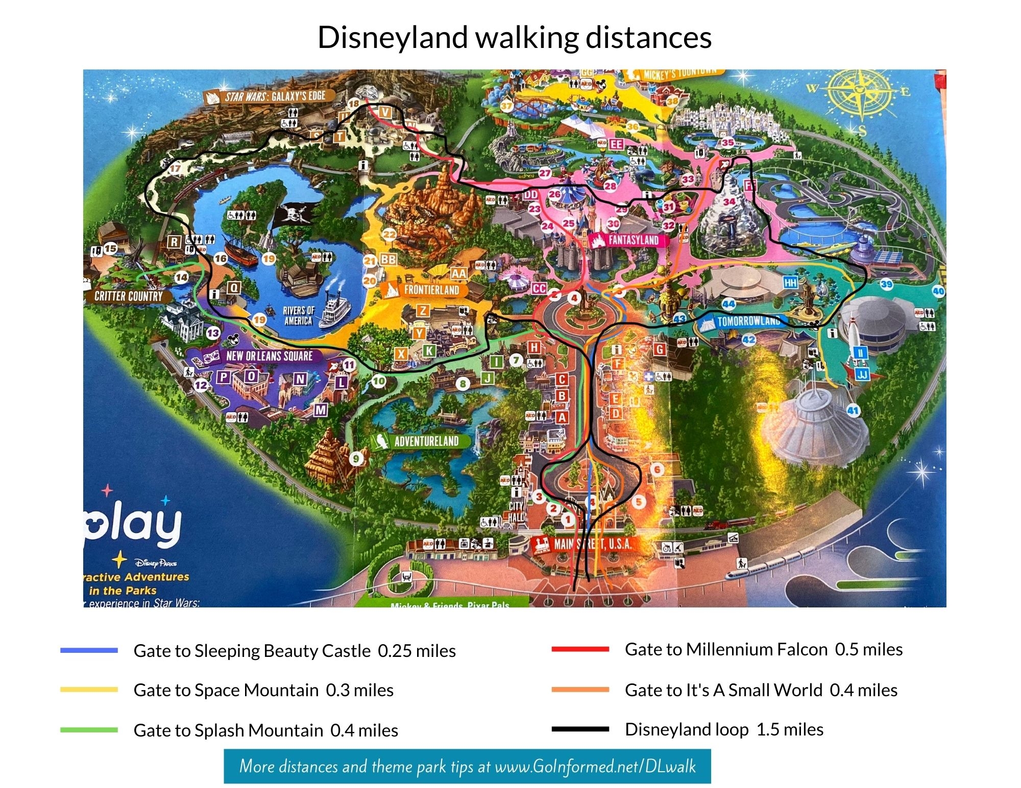 Printable Map Of Disneyland