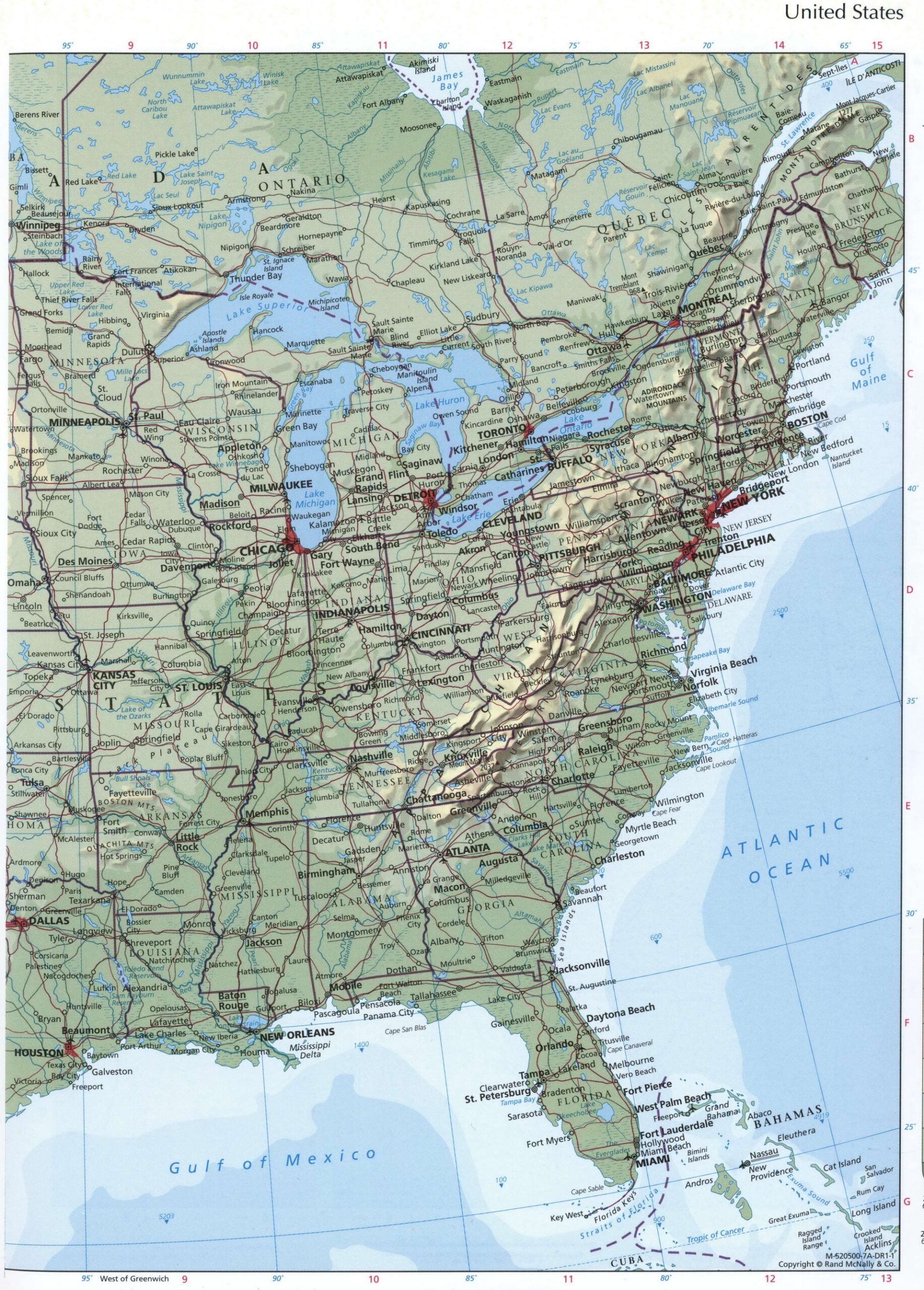 East Coast Map Map Of East Coast East Coast States USA Eastern US Worksheets Library