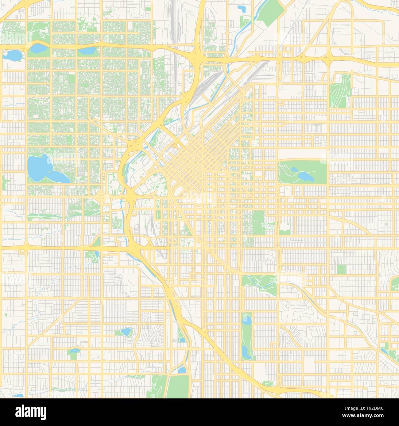 Printable Map Of Denver