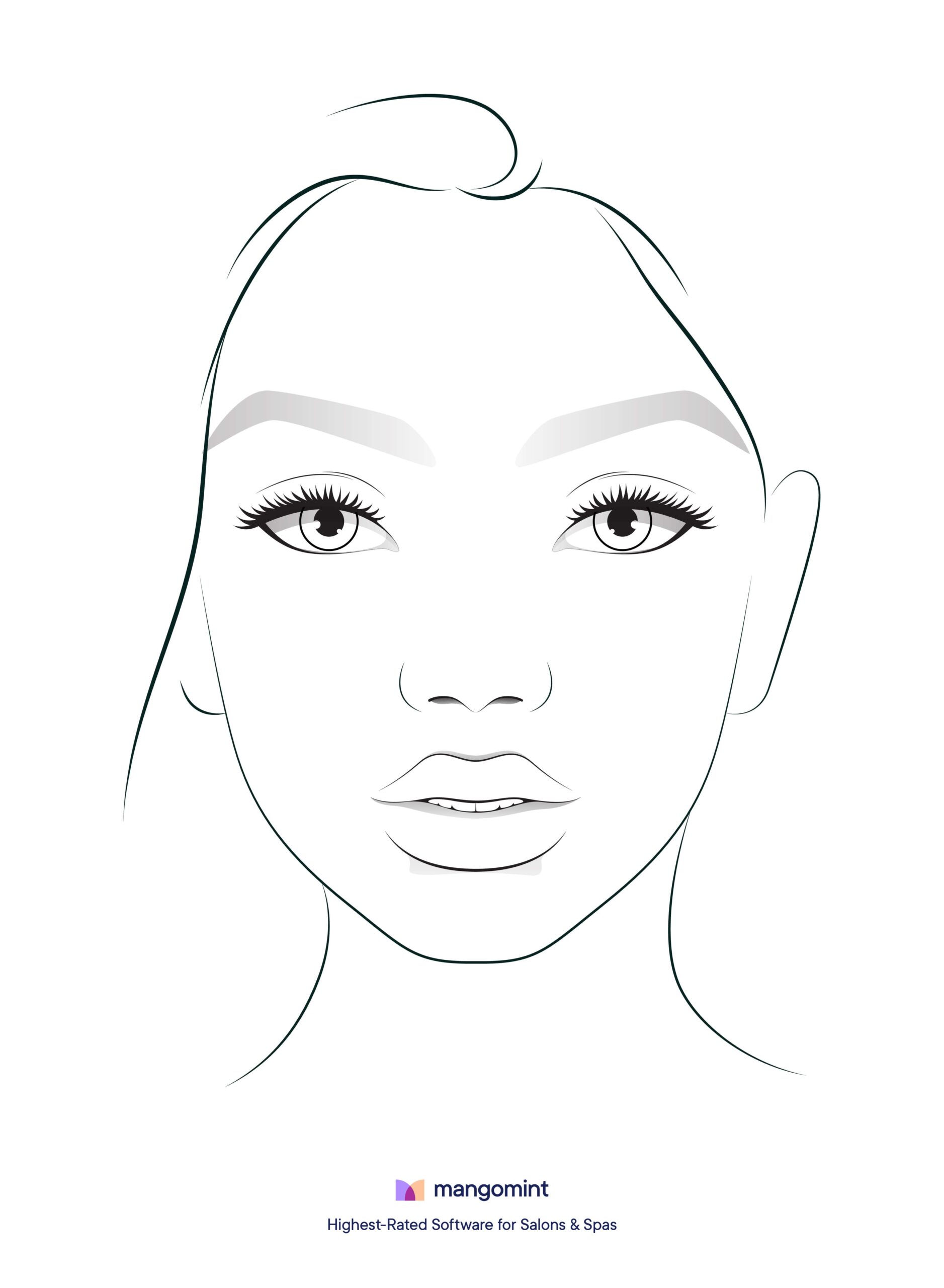 Printable Botox Injection Face Map