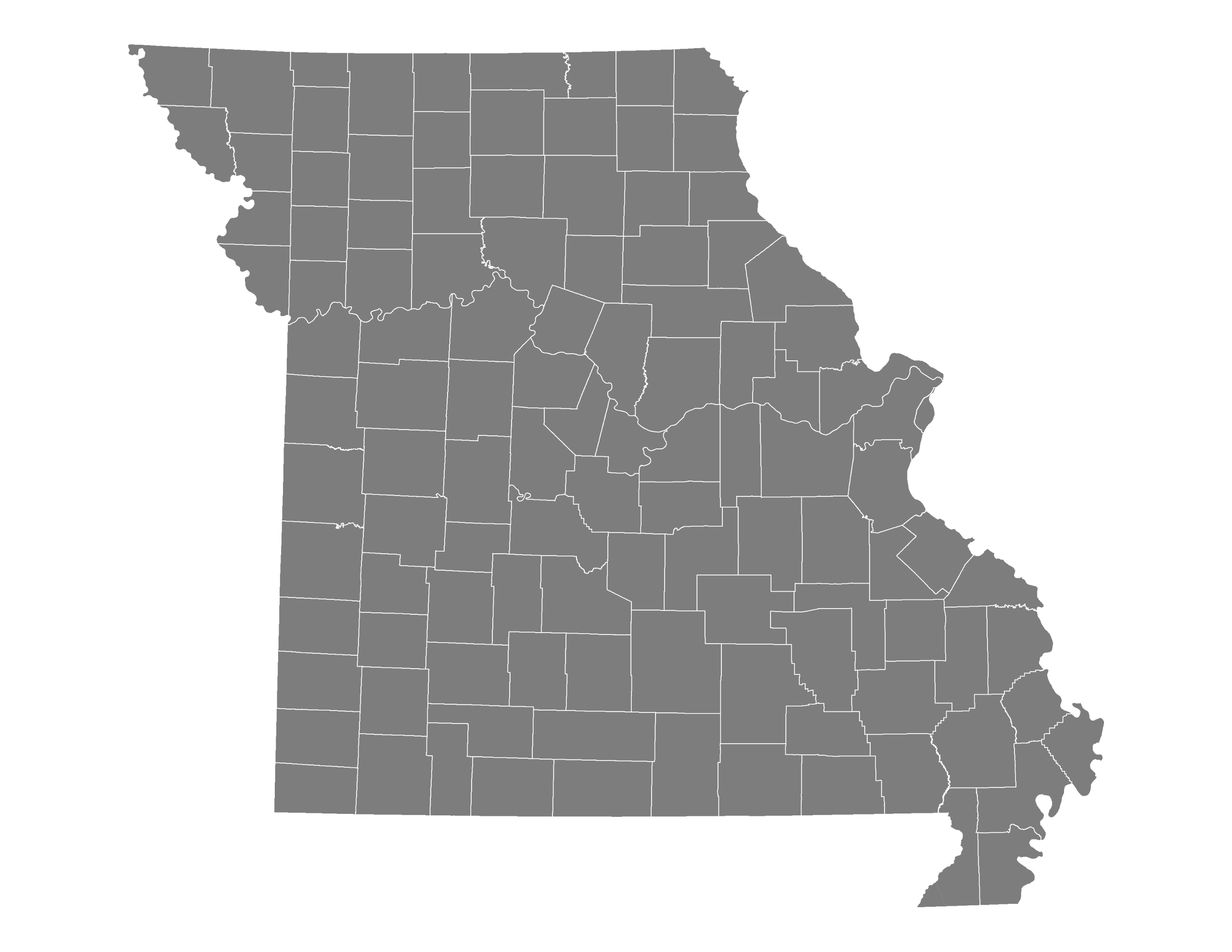 Missouri County Map Printable