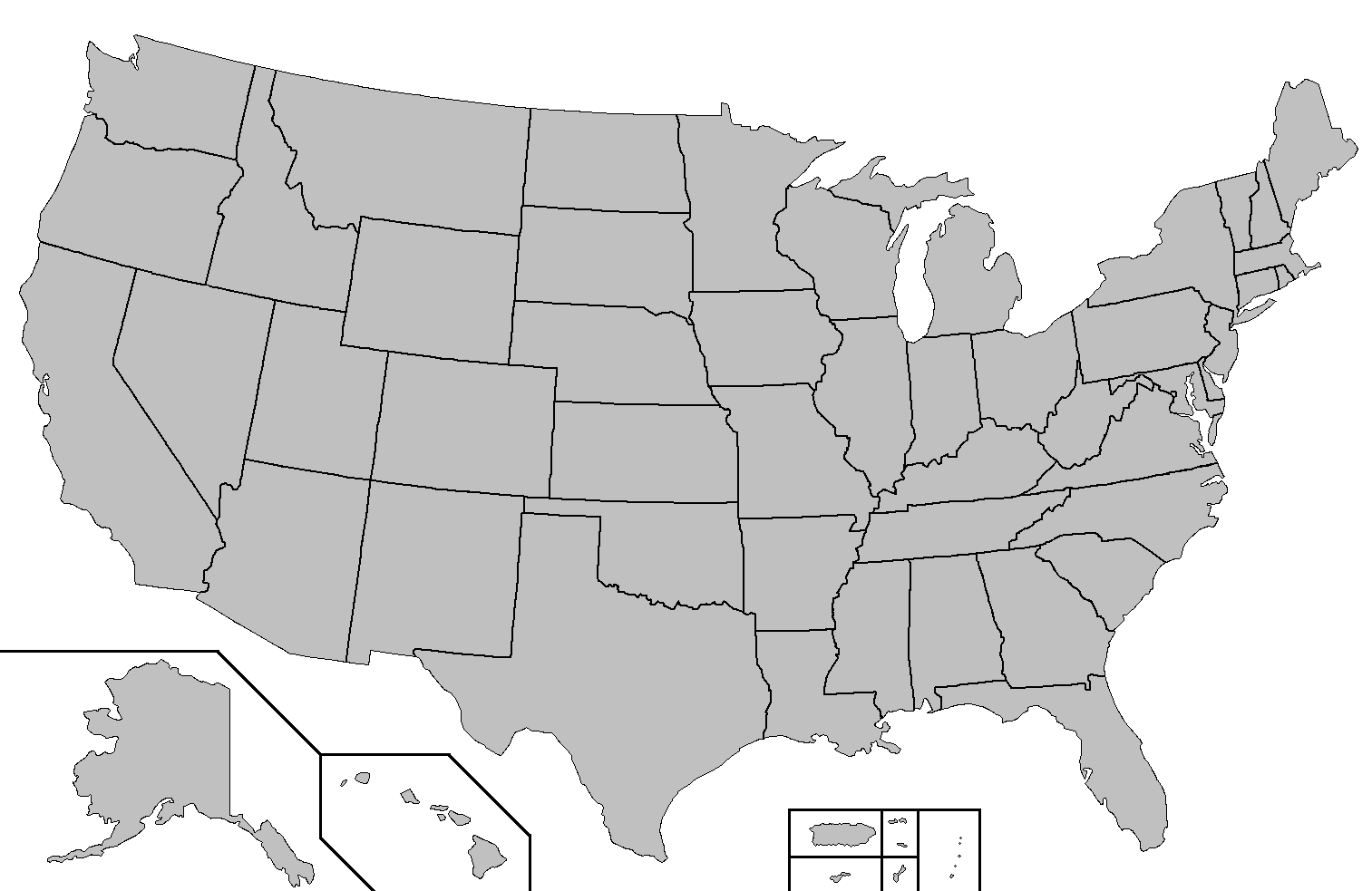 Free Printable Blank Us Map