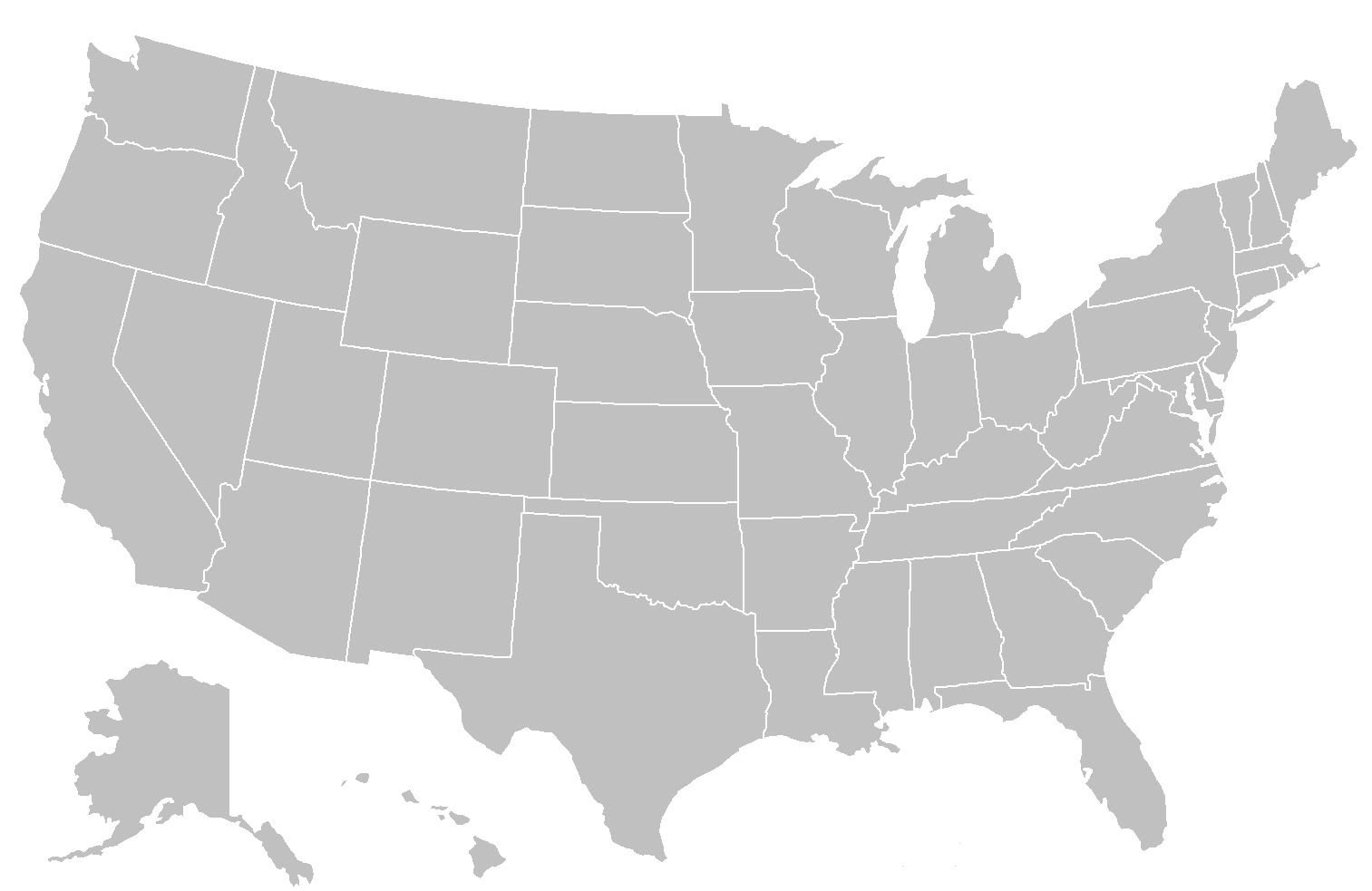 Large Blank Us Map Printable