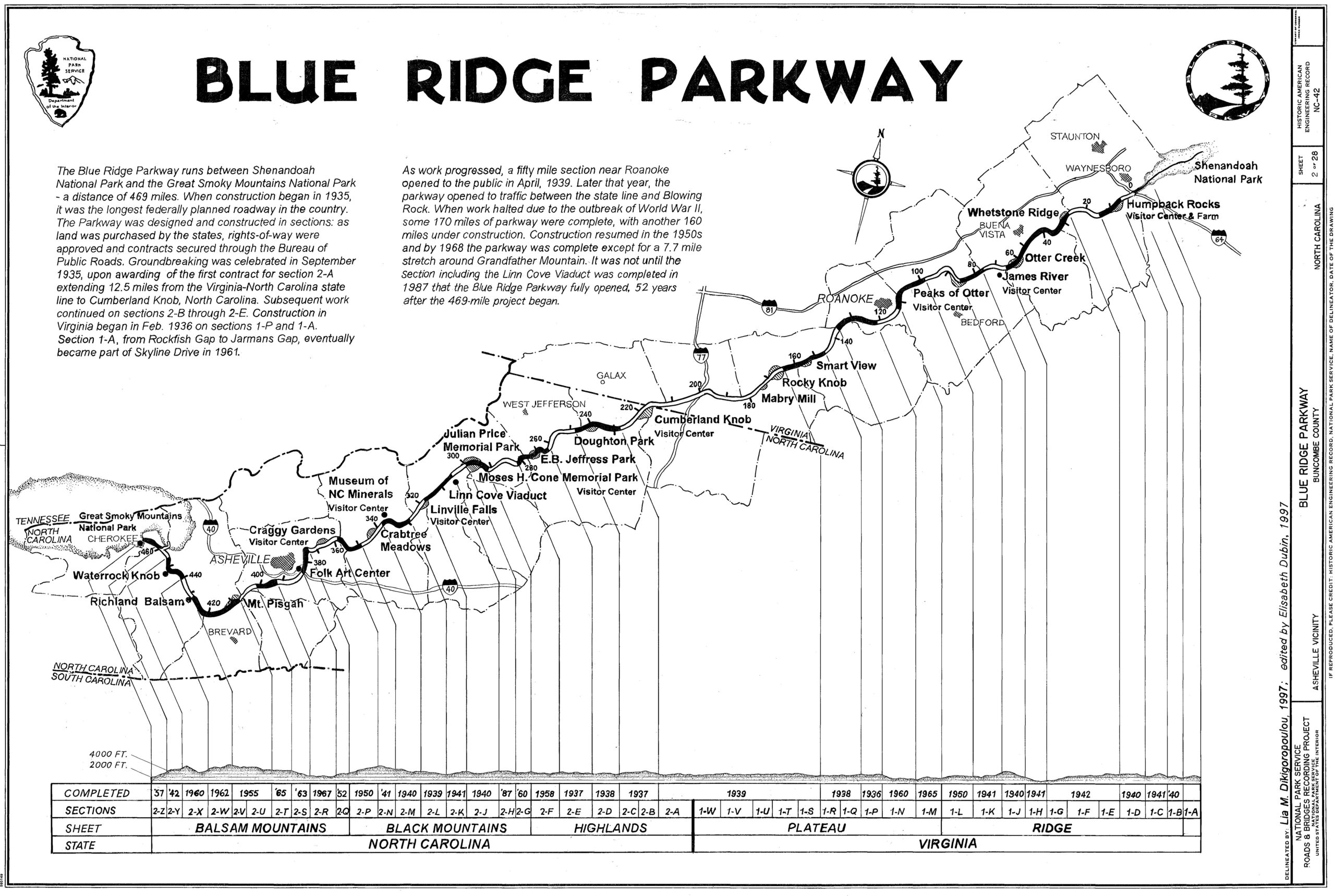 Printable Map Of Blue Ridge Parkway