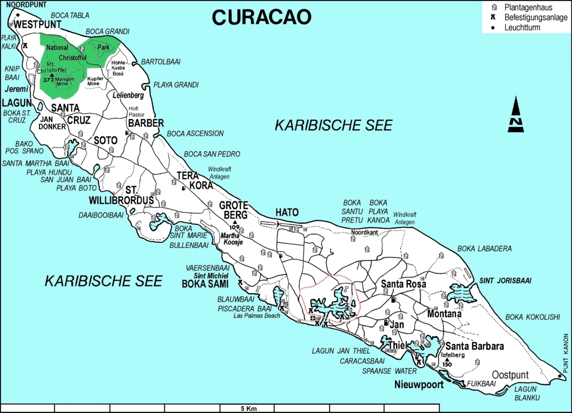 Printable Map Of Curacao