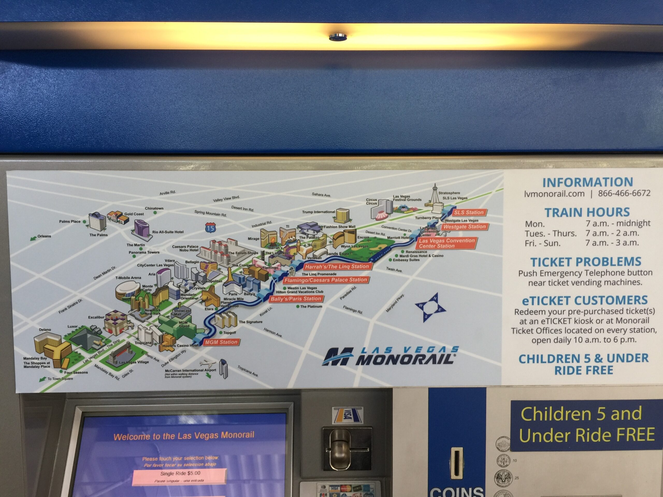 Printable Las Vegas Monorail Map