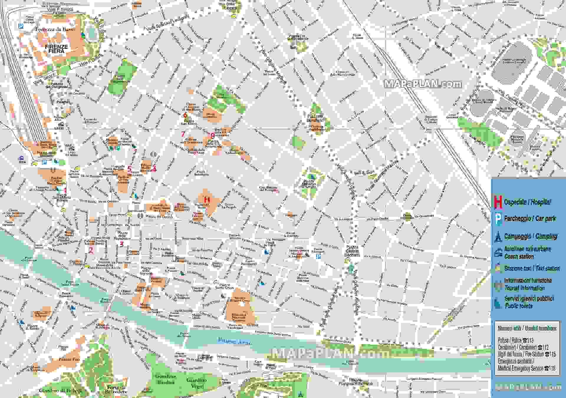 Printable Map Of Florence