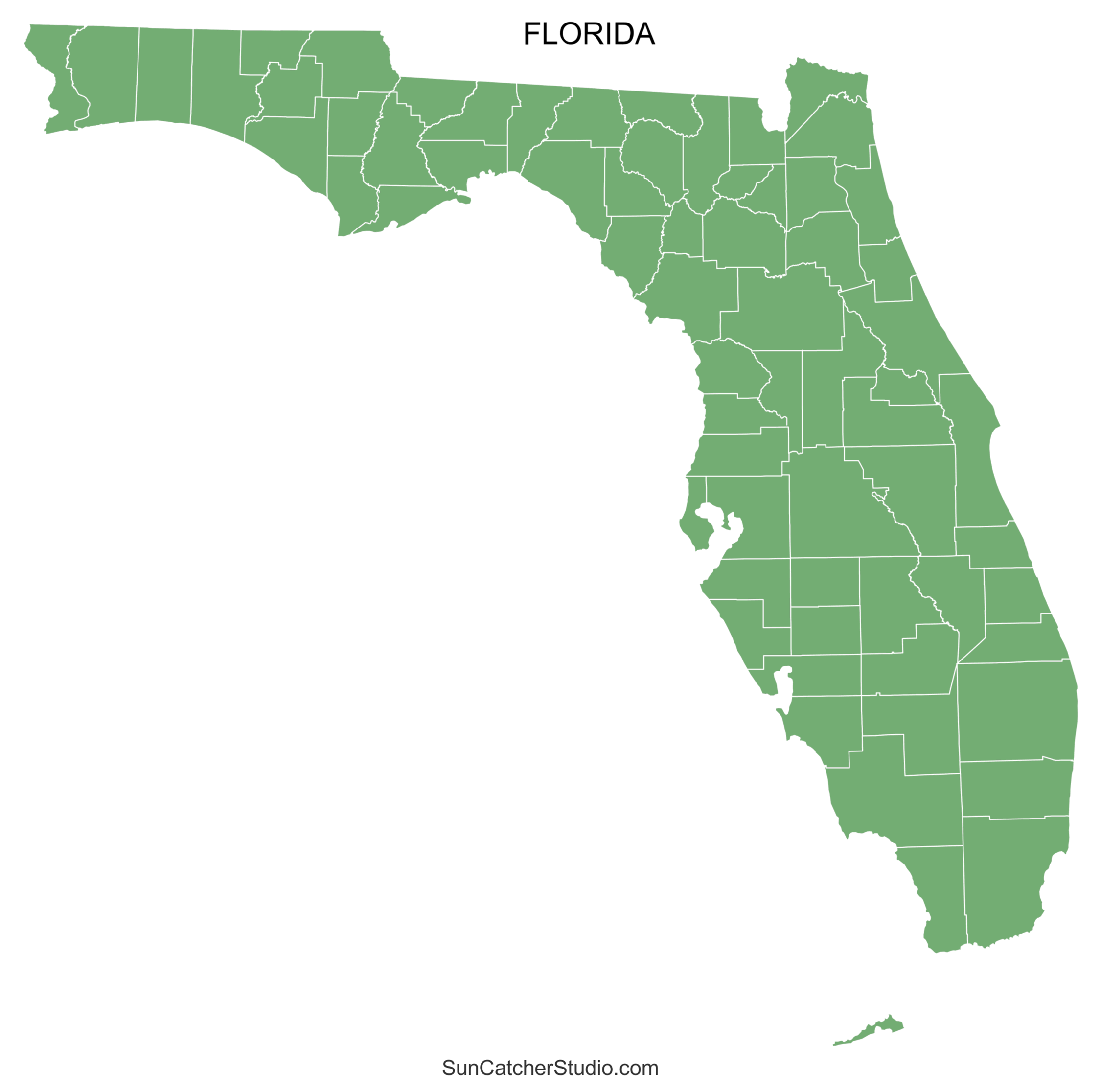 Florida Printable Map