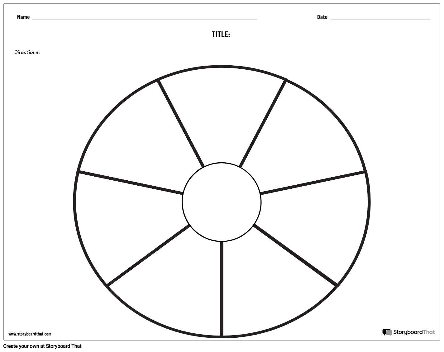 Free Circle Chart Templates Circle Graph Maker