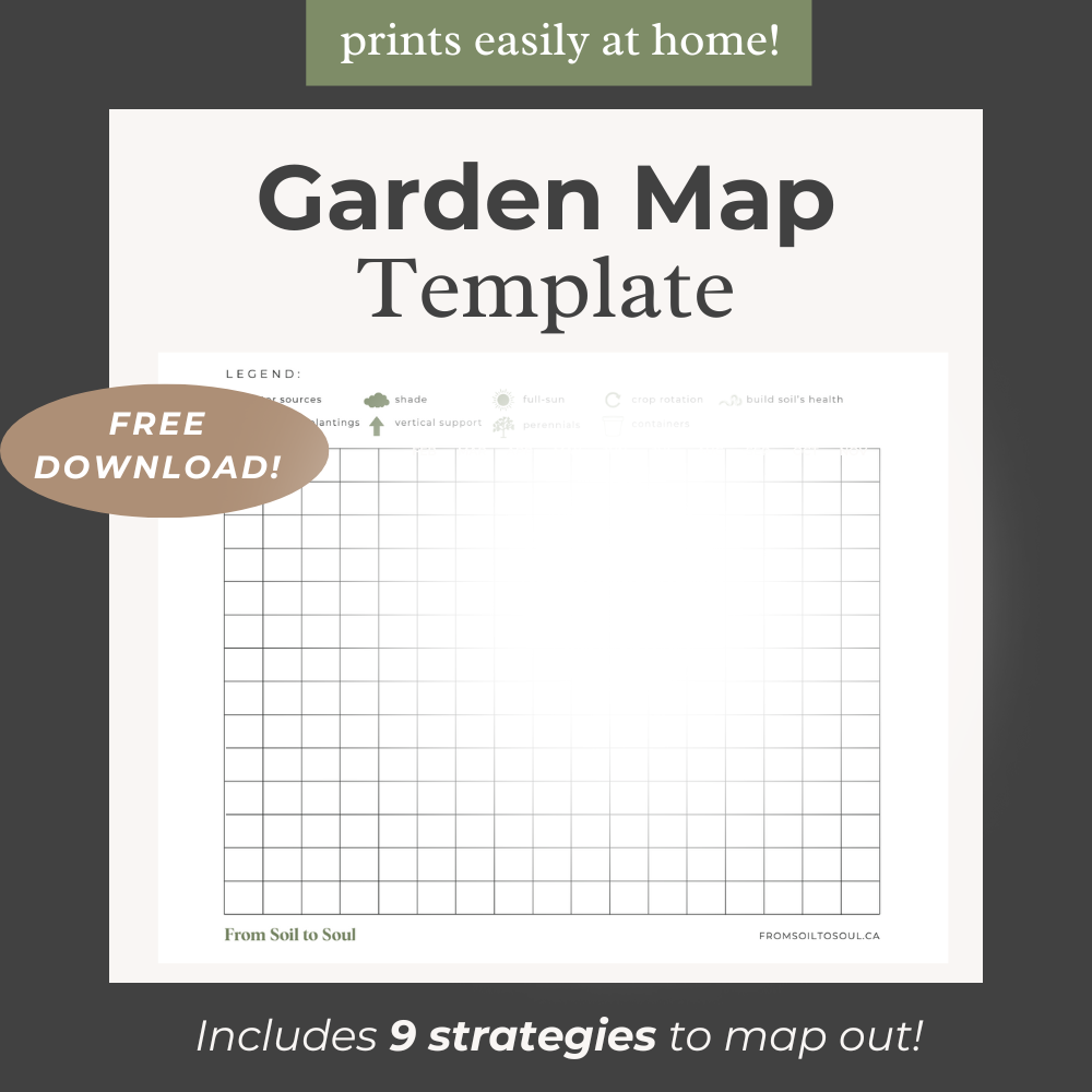 FREE Garden Map Template From Soil To Soul