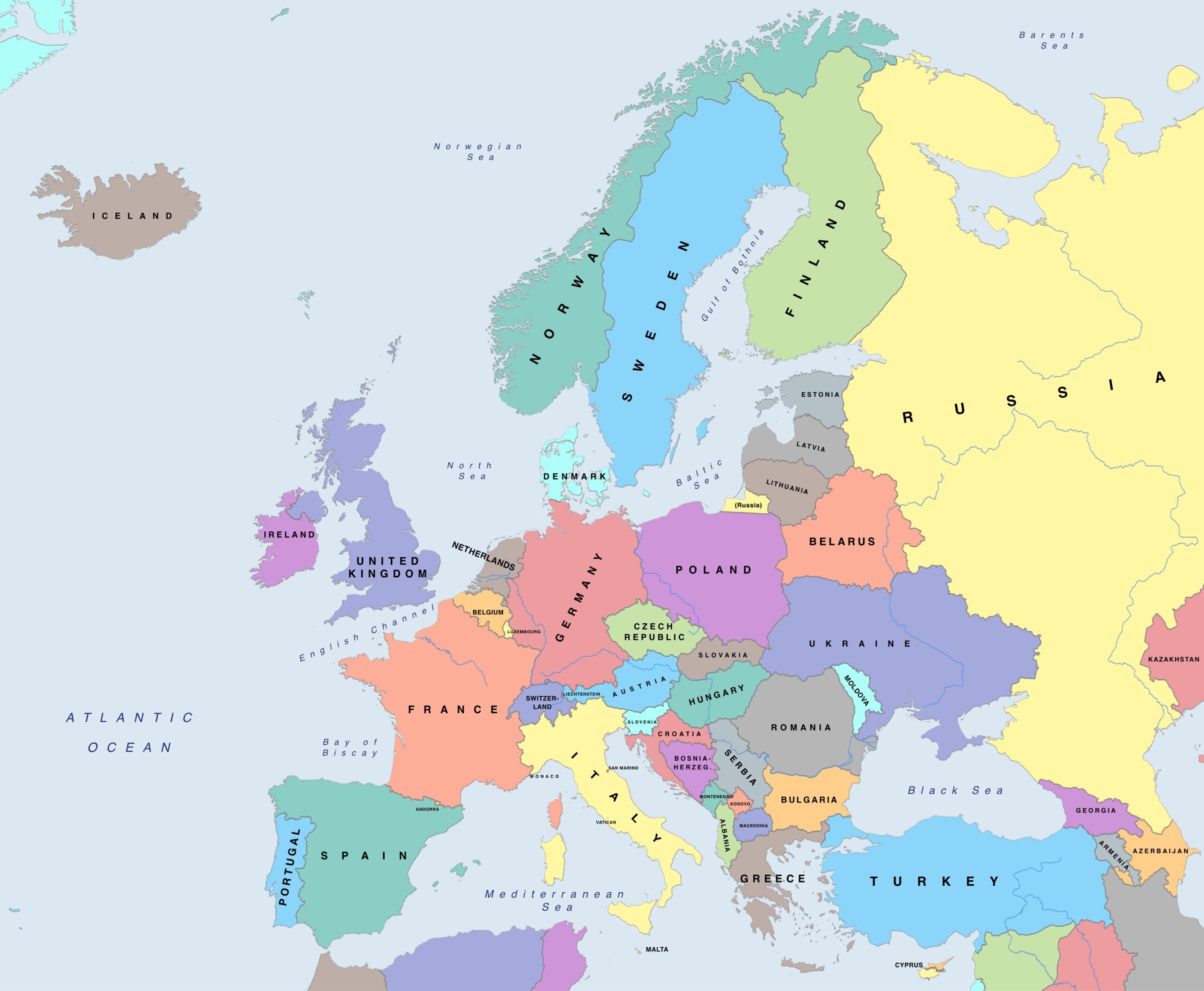 Free Maps Of Europe Mapswire