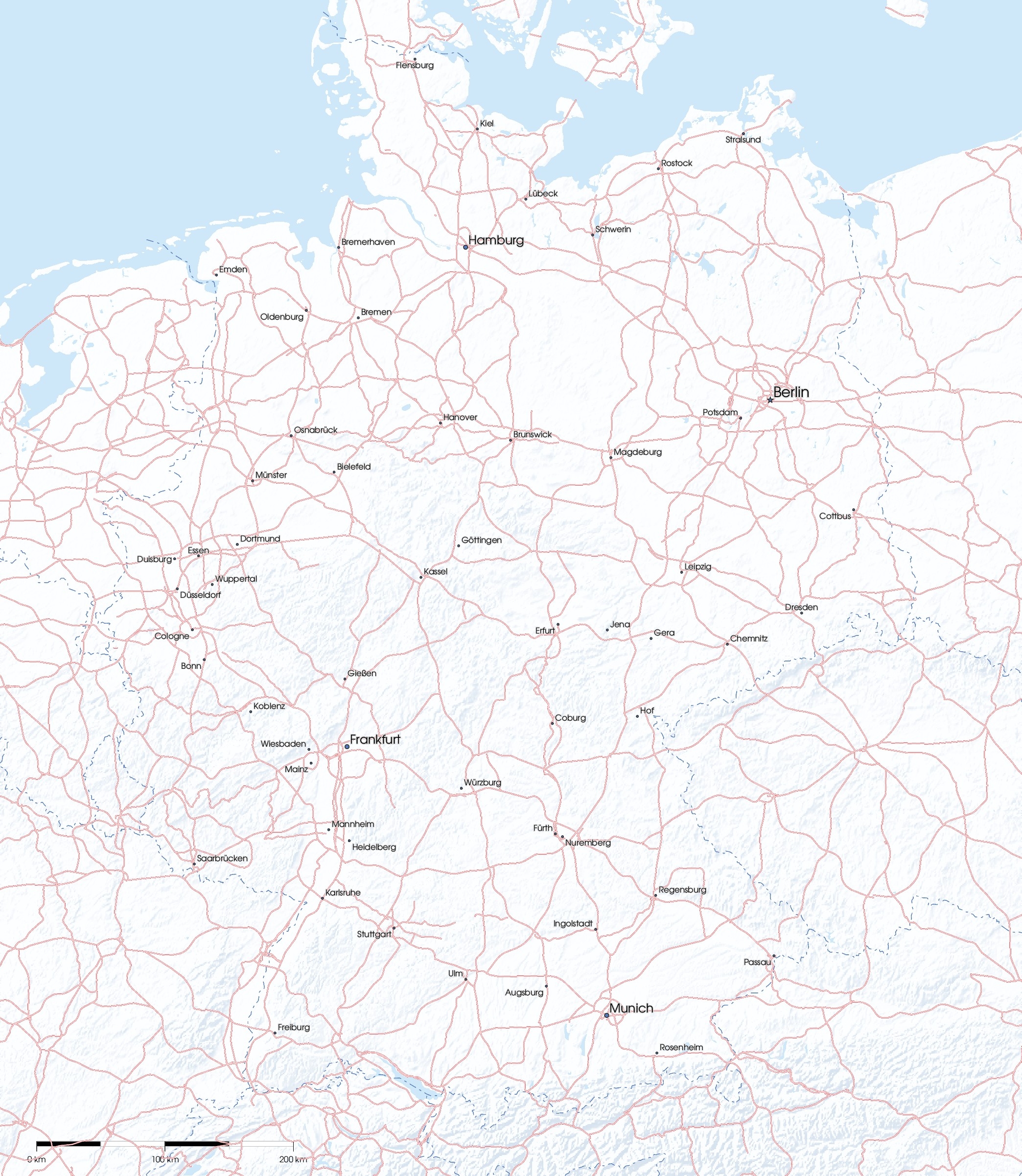 Free Maps Of Germany Mapswire