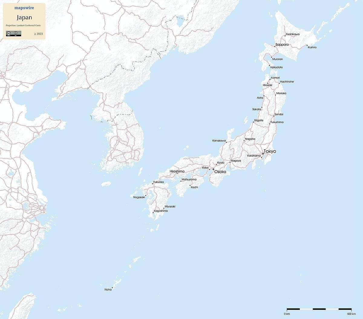 Free Maps Of Japan Mapswire