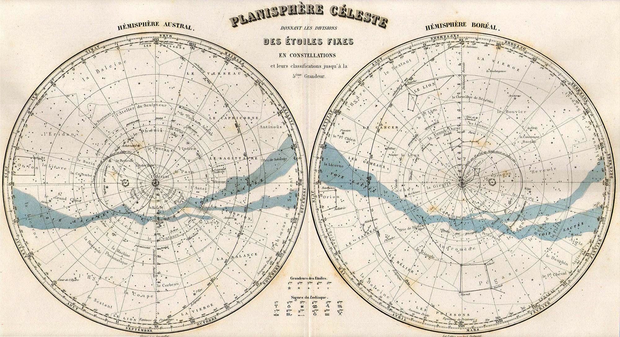 Free Old Printable Constellation Map Posters To Download Picture Box Blue