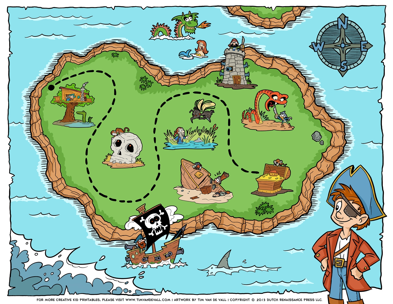 Free Printable Blank Treasure Maps