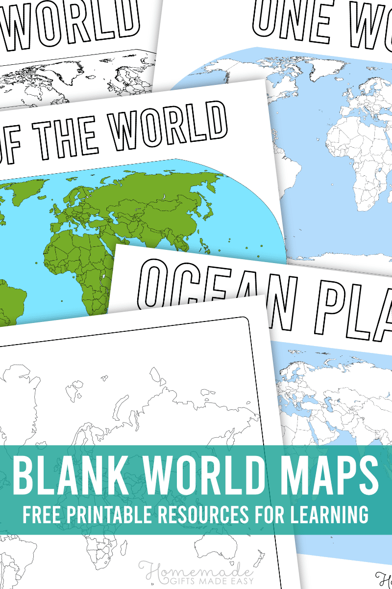 Free Printable Blank World Map Download